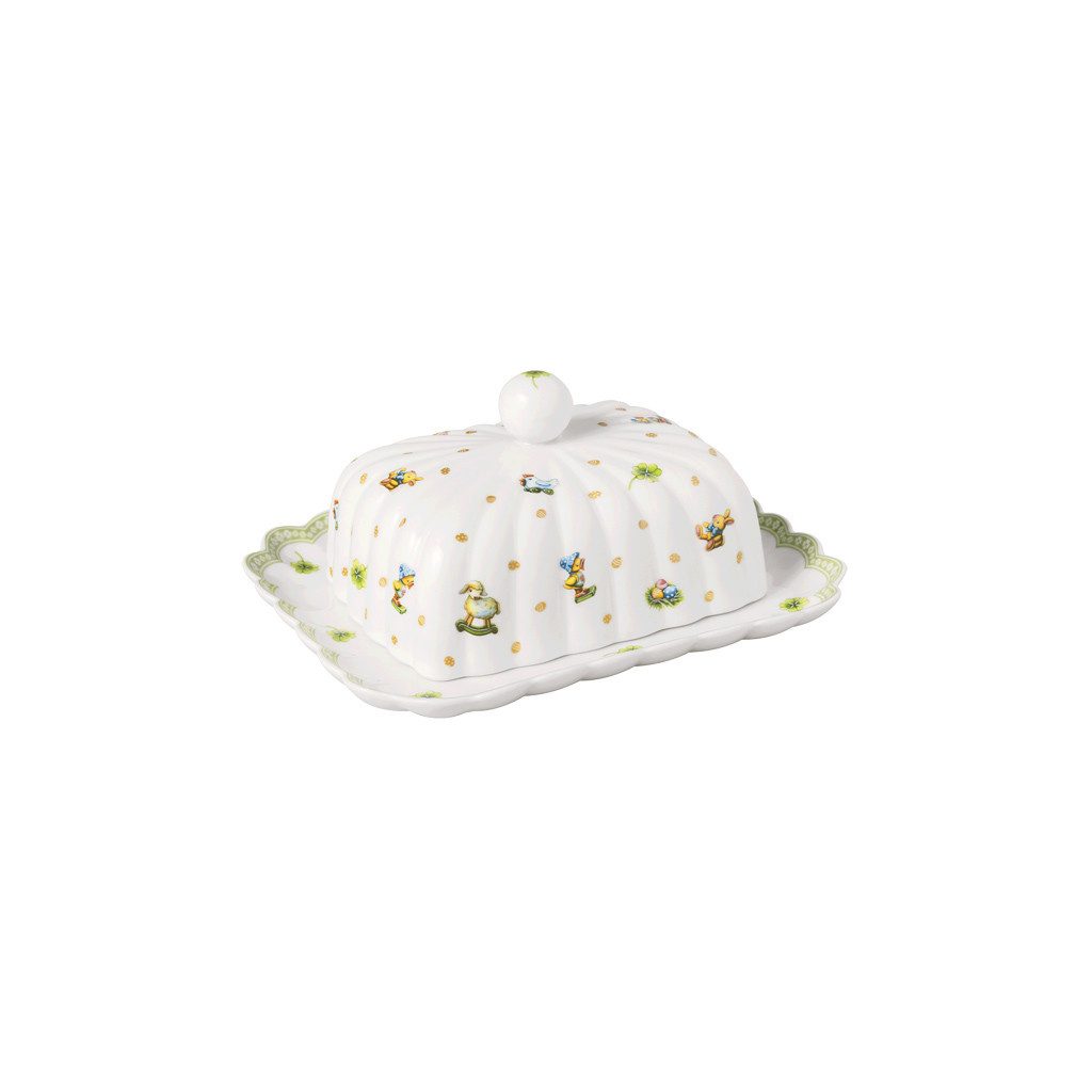 Villeroy & Boch Butterdose Easter Delight Butterdose, Porzellan, (1-tlg), Premium Porcelain, 1 Stck, Handw., mikrow.sicher
