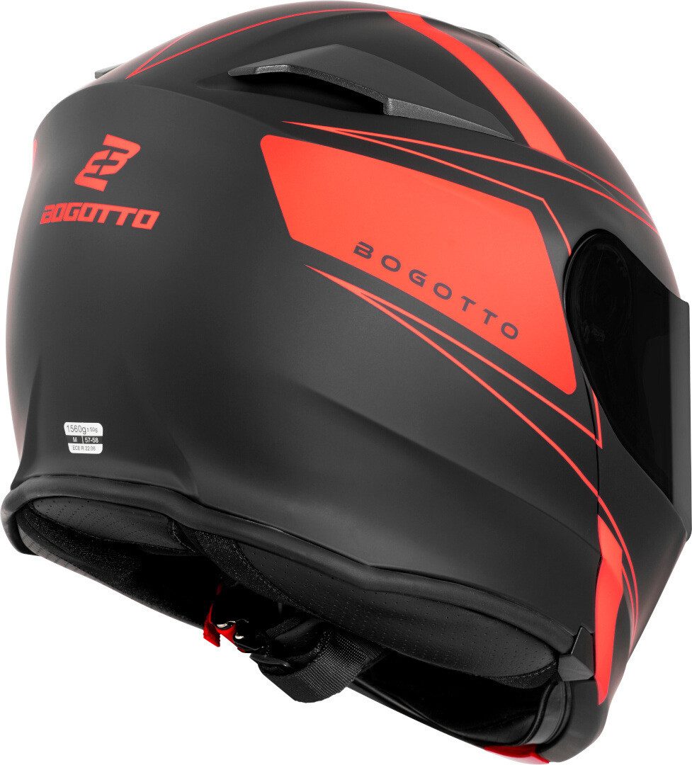 Bogotto Motorradhelm H271 BT Taog Bluetooth Klapphelm, integriertes Kommunikationssystem,integriertes Sonnenvisier