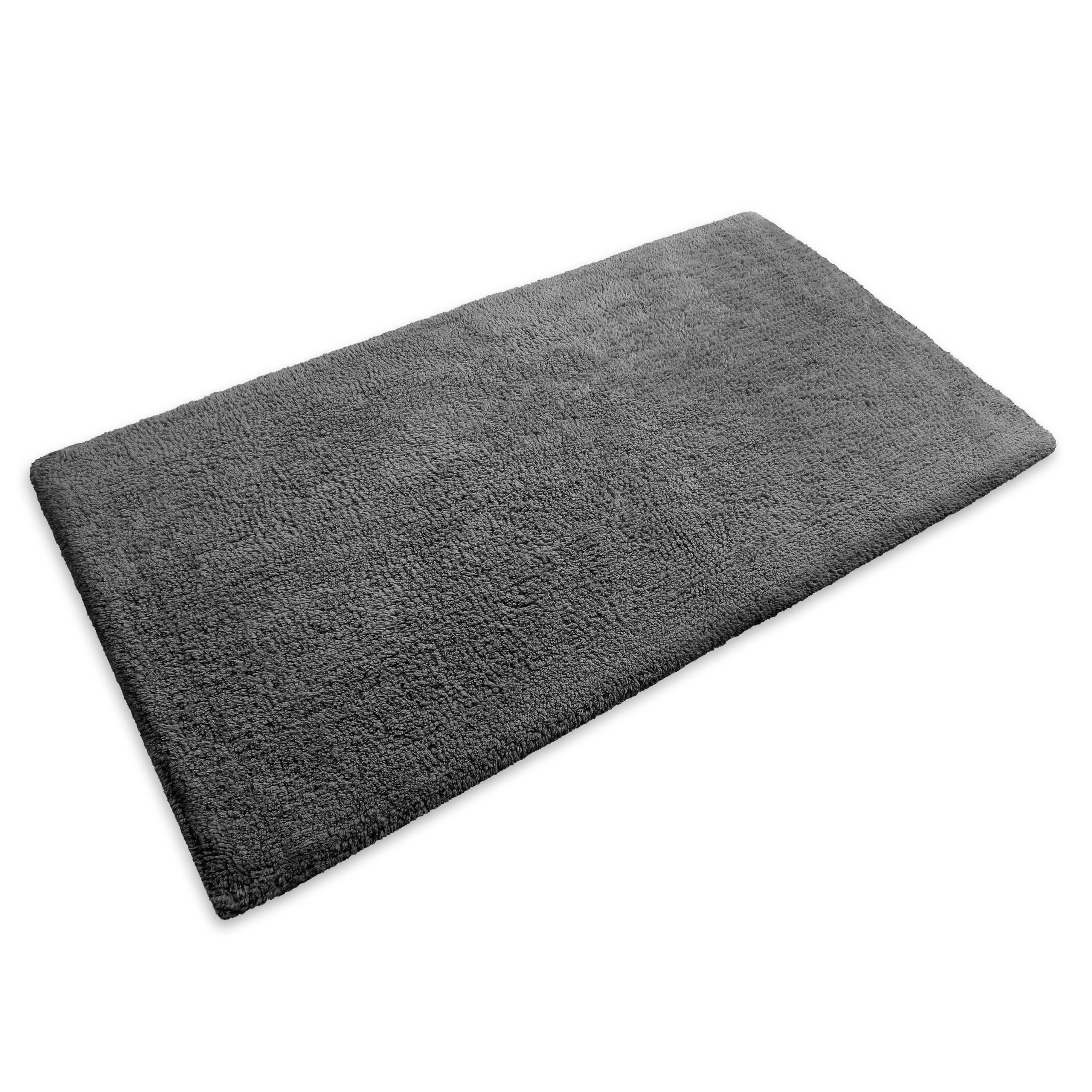 OTTO home Badematte Selenne, Höhe 20 mm, rutschhemmend beschichtet, fußbodenheizungsgeeignet, Baumwolle, rechteckig, Badteppich, getuftet, modern, Uni, antirutsch, flauschig, Baumwolle