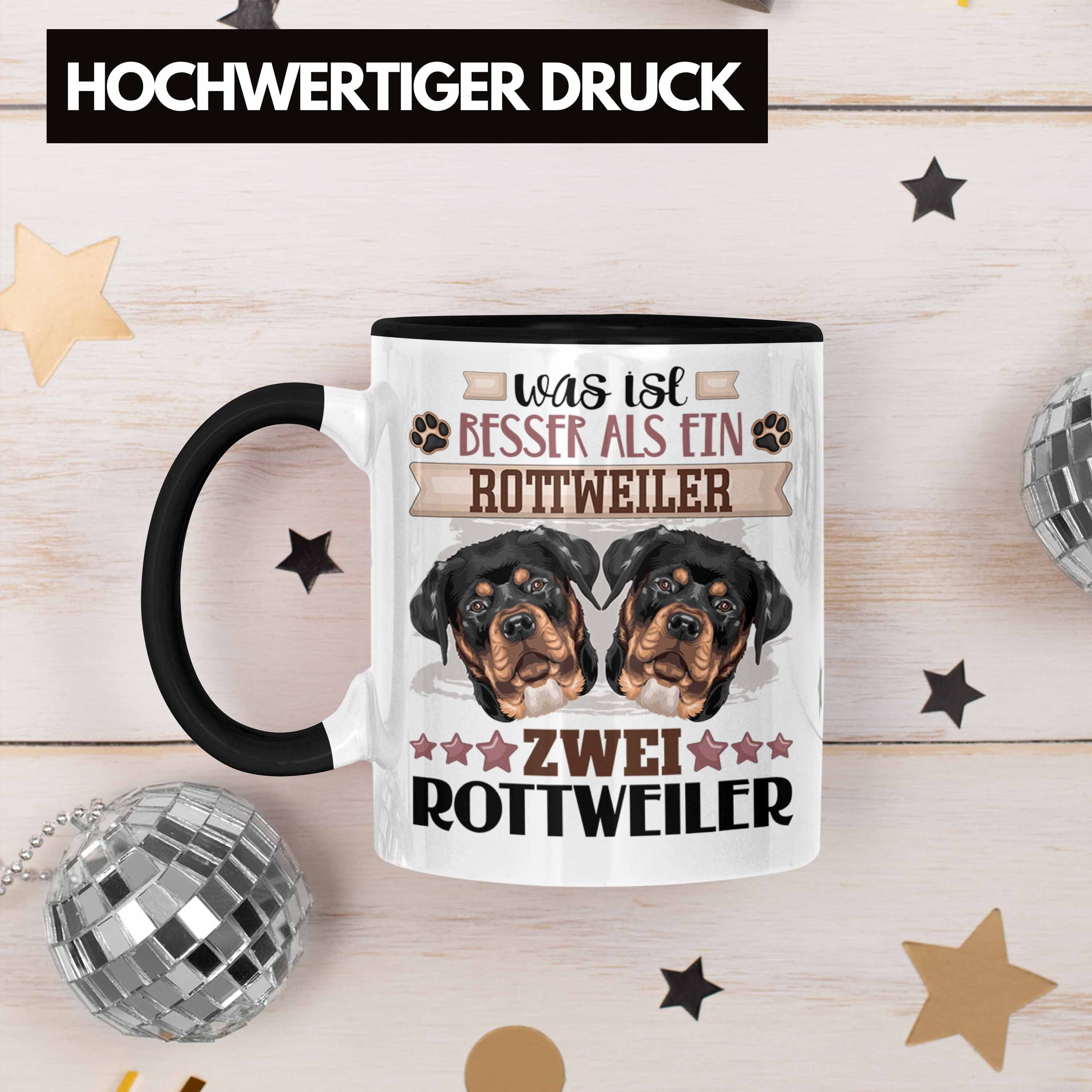 Tasse Tasse Rottweiler Is Schwarz Geschenk Trendation Spruch Geschenkidee Besitzer Was Lustiger