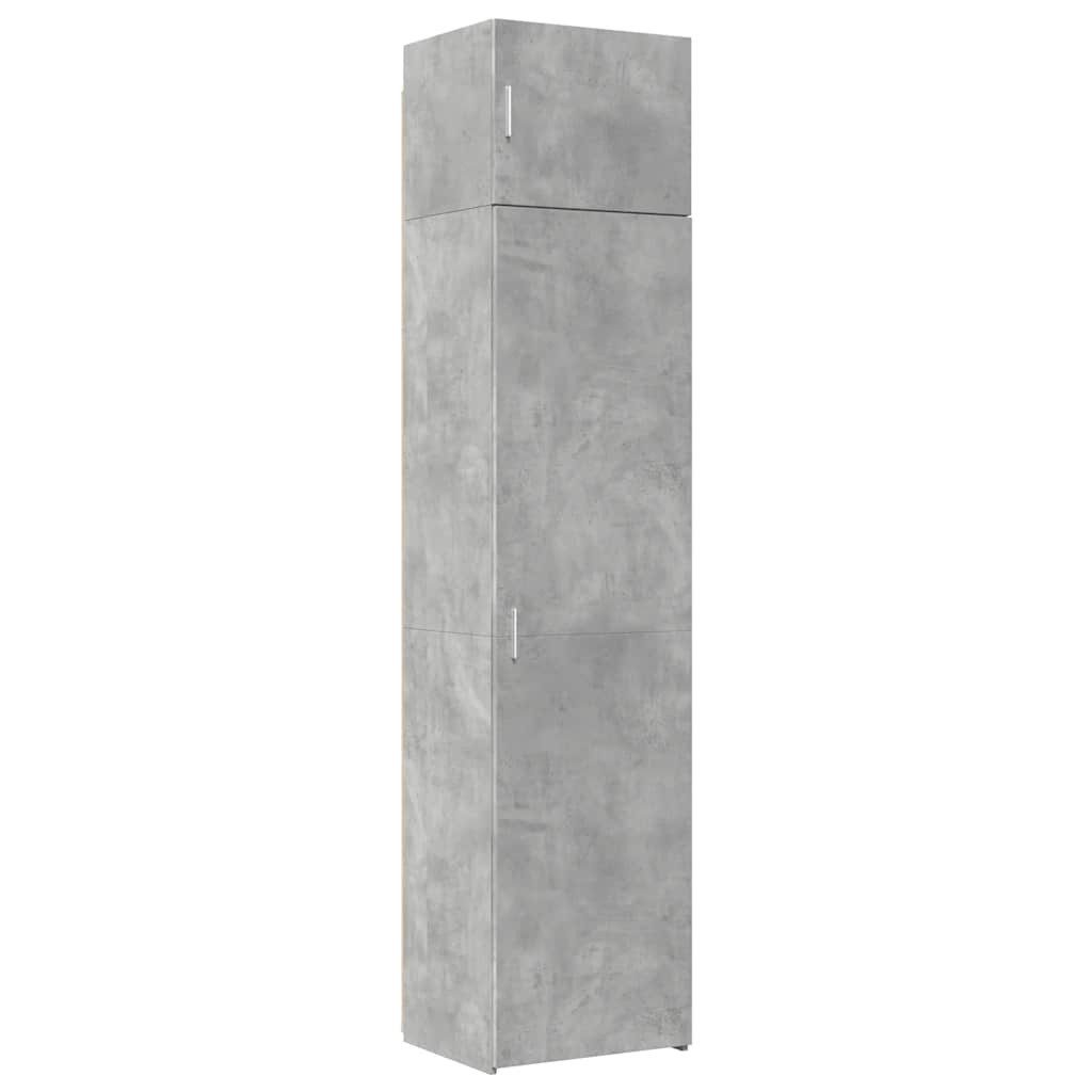 vidaXL Sideboard Hochschrank Schmal Betongrau 50x42,5x225 günstig online kaufen