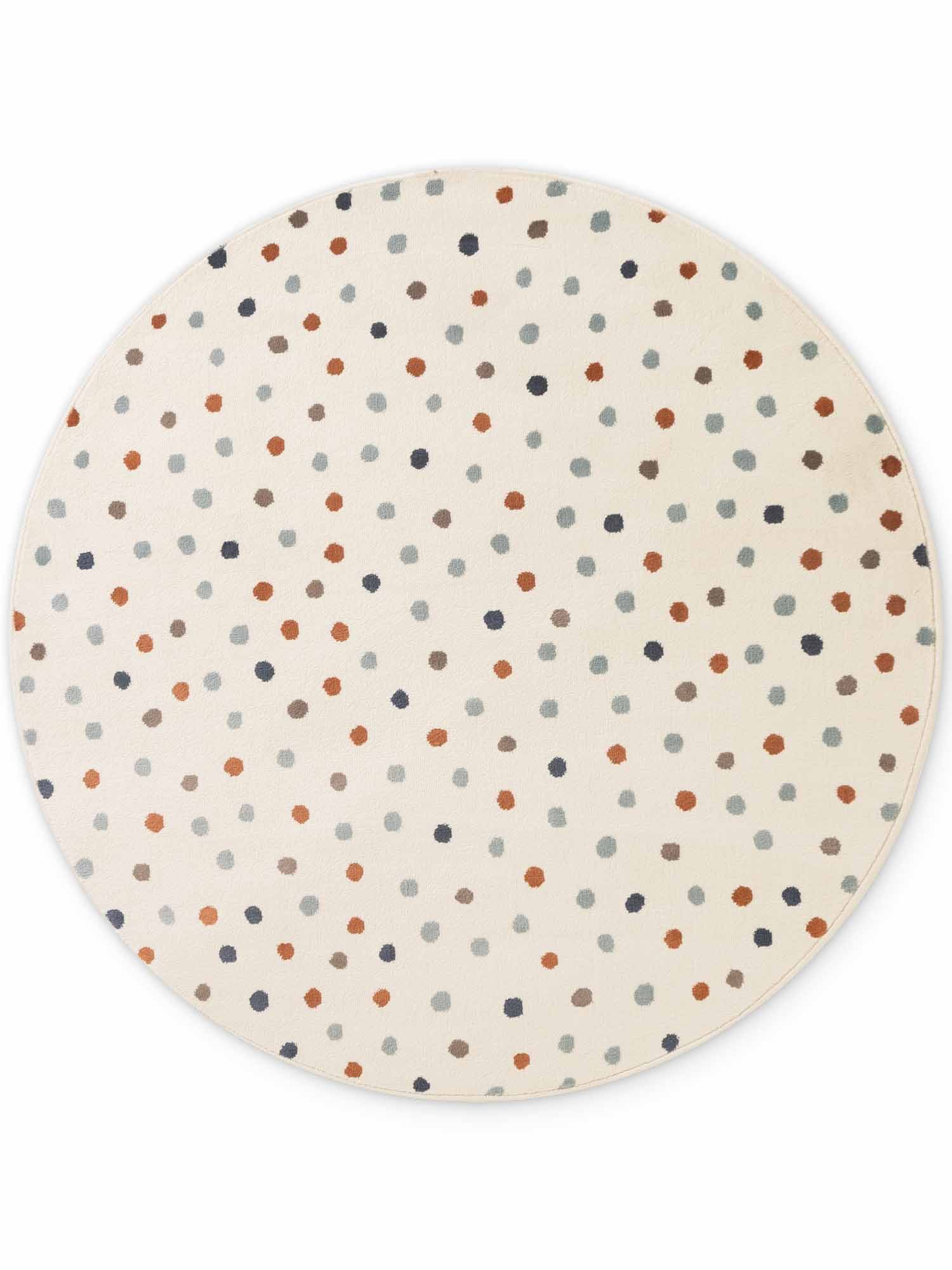 HANSE Home Kinderteppich Konfetti, rund, Höhe: 10 mm, Pflegeleicht, Weich, Kinderzimmer, Spielteppich, Spielunterlage