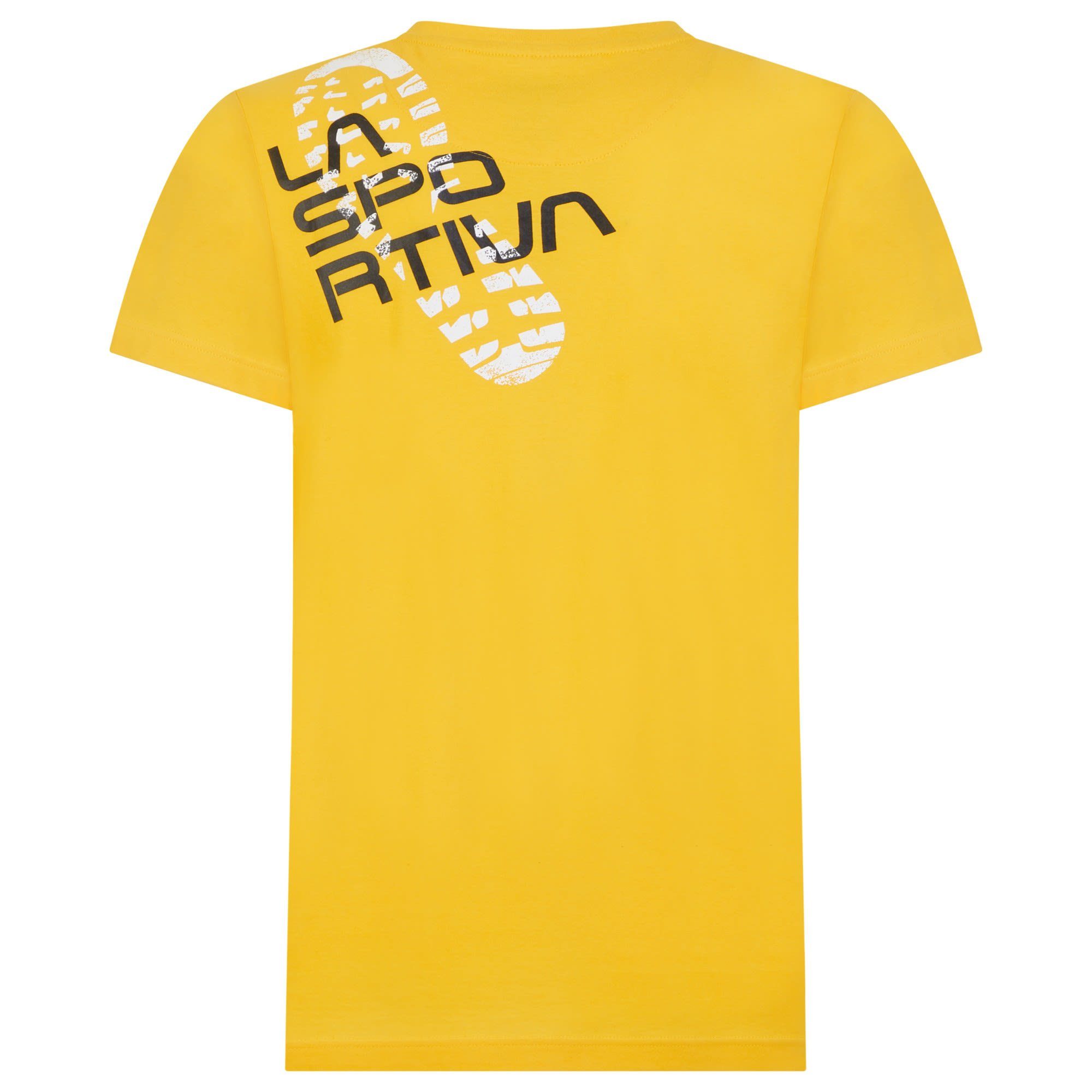Tee Footstep Herren Kurzarm-Shirt La Yellow M T-Shirt Sportiva La Sportiva