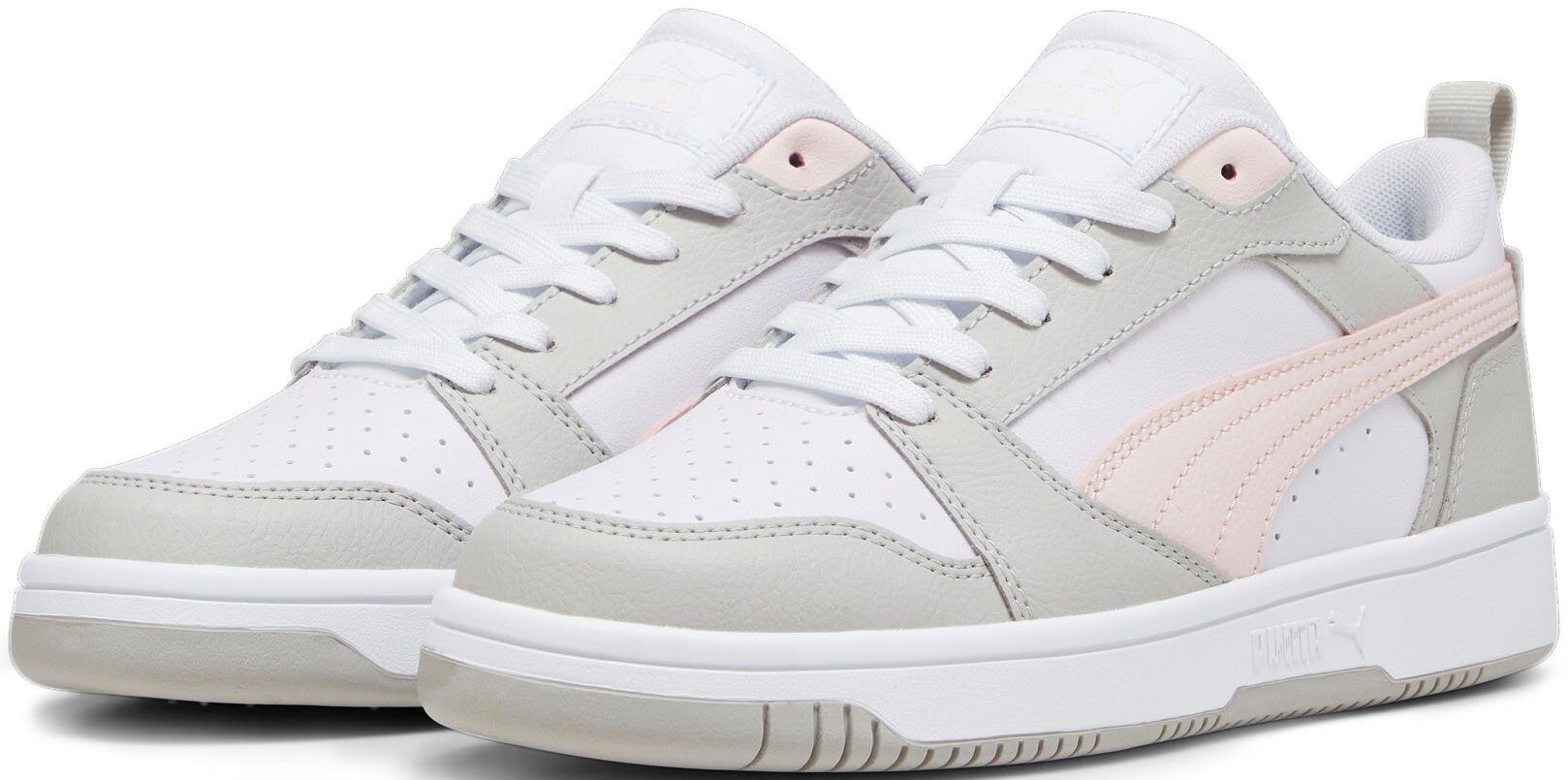 PUMA REBOUND V6 LOW Sneaker PUMA White-Frosty Pink-Cool Light Gray