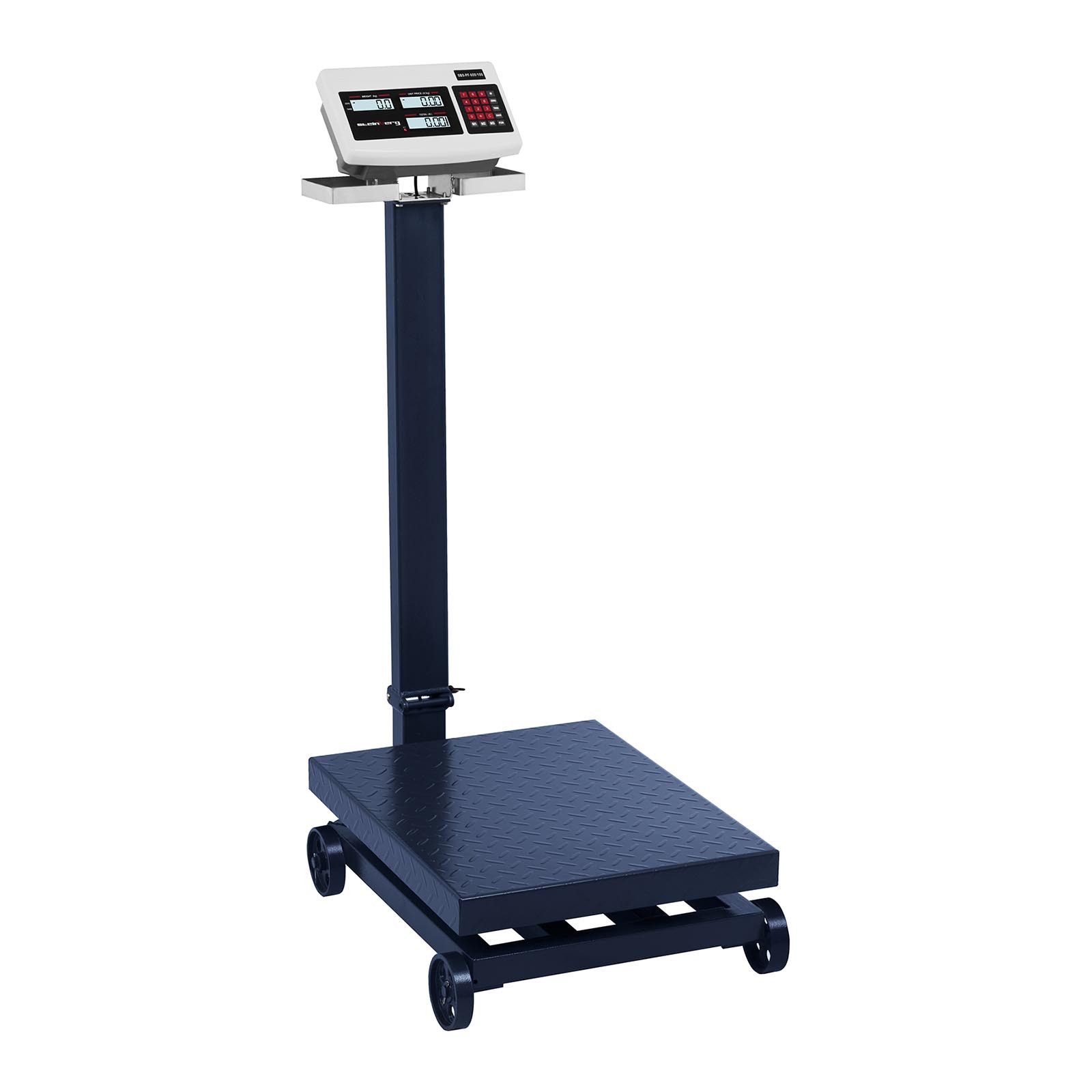 Steinberg Systems Präzisionswaage Bodenwaage 600 kg/ 0,1 kg Plattformwaage Paketwaage Industrie Rollen