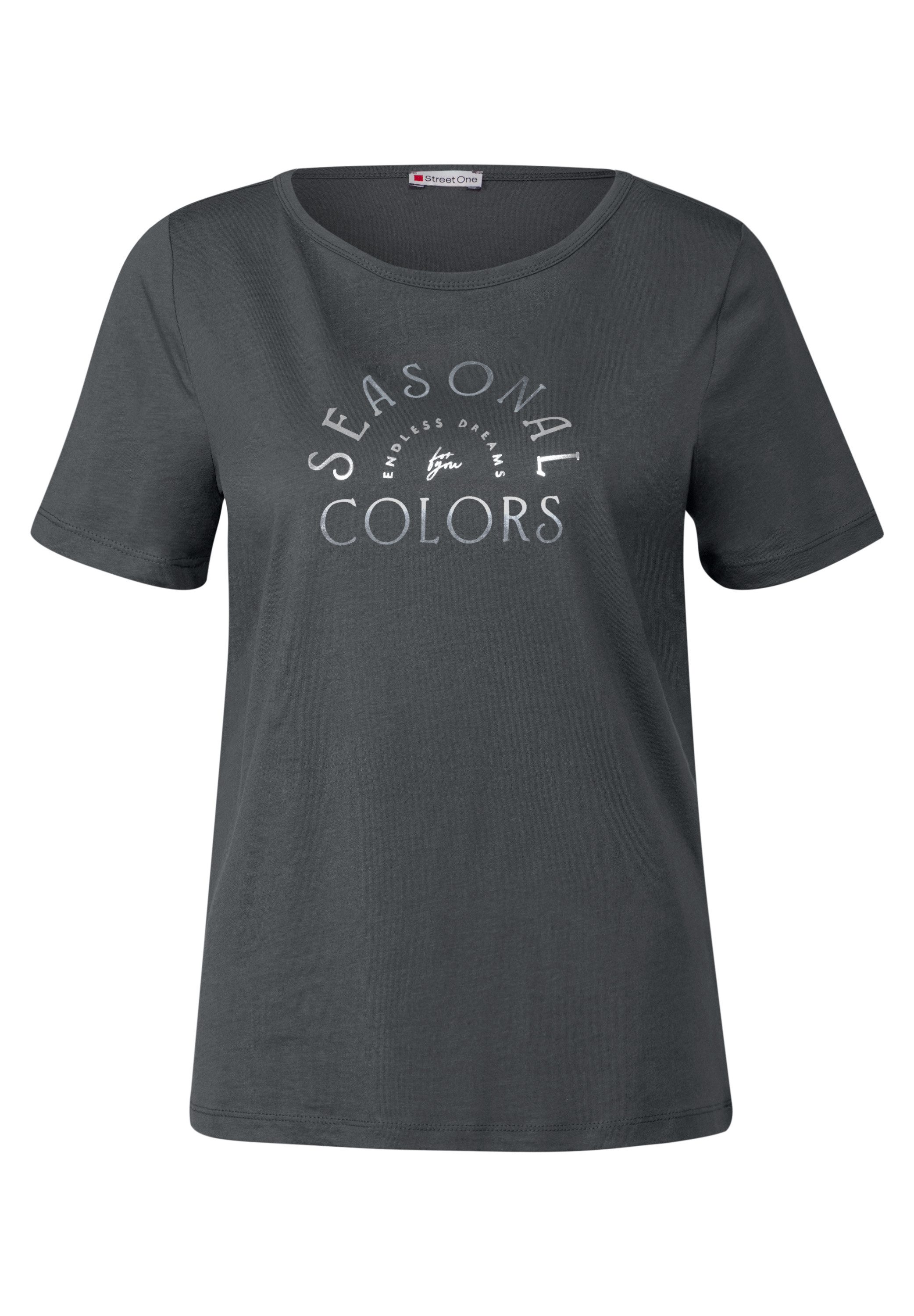 STREET ONE T-Shirt mit Rundhalsausschnitt