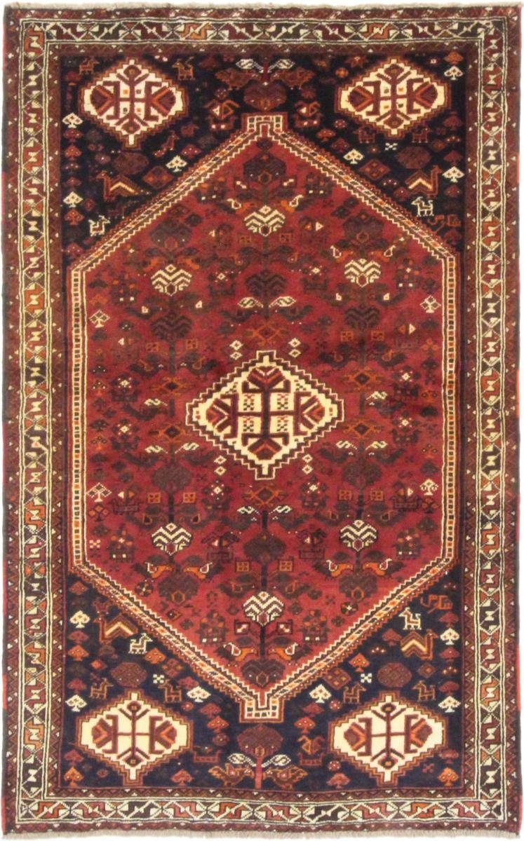 Orientteppich Shiraz 119x194 Handgeknüpfter Orientteppich / Perserteppich, Nain Trading, rechteckig, Höhe: 10 mm
