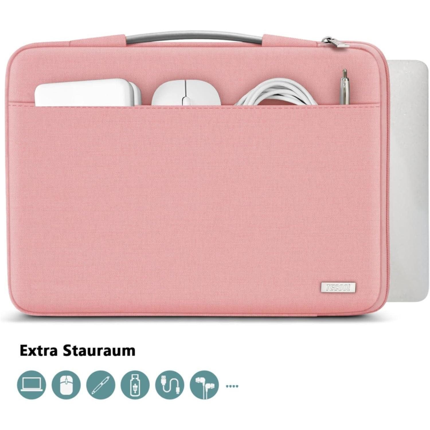 LuxusKollektion Laptoptasche Laptoptasche 15 15,6 Zoll Hülle Thinkpad Ideapad Acer Dell Rosa