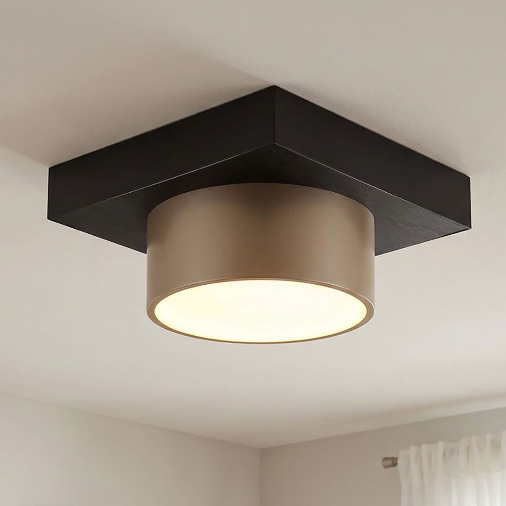 GLOBO LIGHTING LED Deckenleuchte, LED-Leuchtmittel fest verbaut, Warmweiß, Deckenleuchte LED Deckenlampe Wohnzimmerlampe Metall schwarz