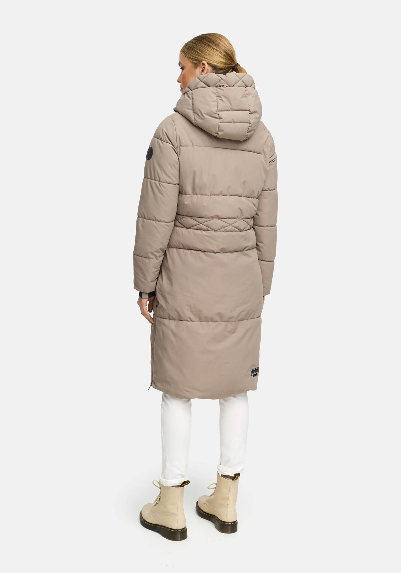 Marikoo Winterjacke Michikoo Extra langer Schnitt mit seitlichen Gehschlitzen – Bild 4 von 5
