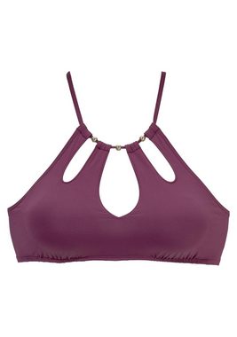 LASCANA Bustier-Bikini-Top Italy, mit Zierperlen