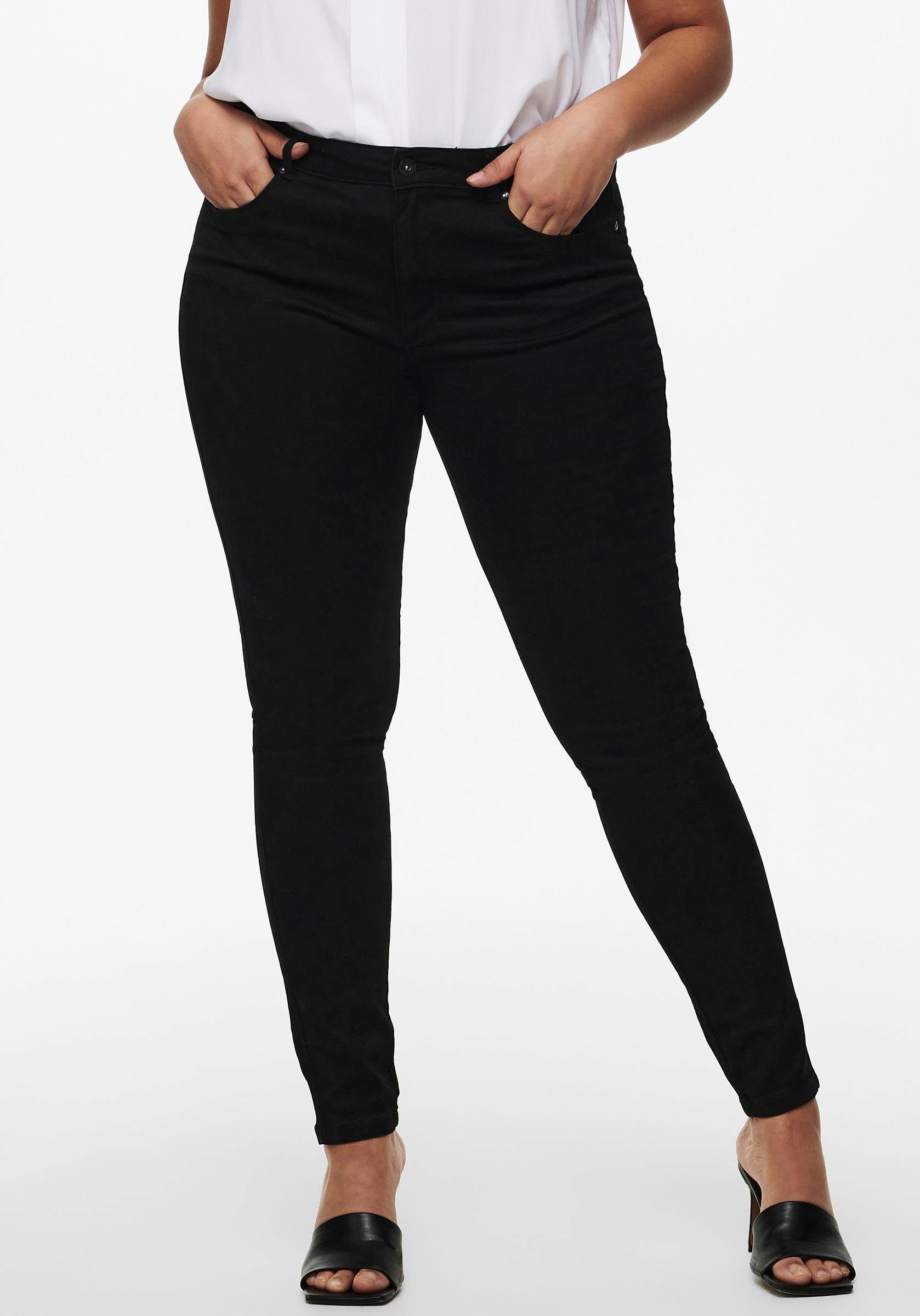 black DNM CARAUGUSTA ONLY HW SK CARMAKOMA High-waist-Jeans