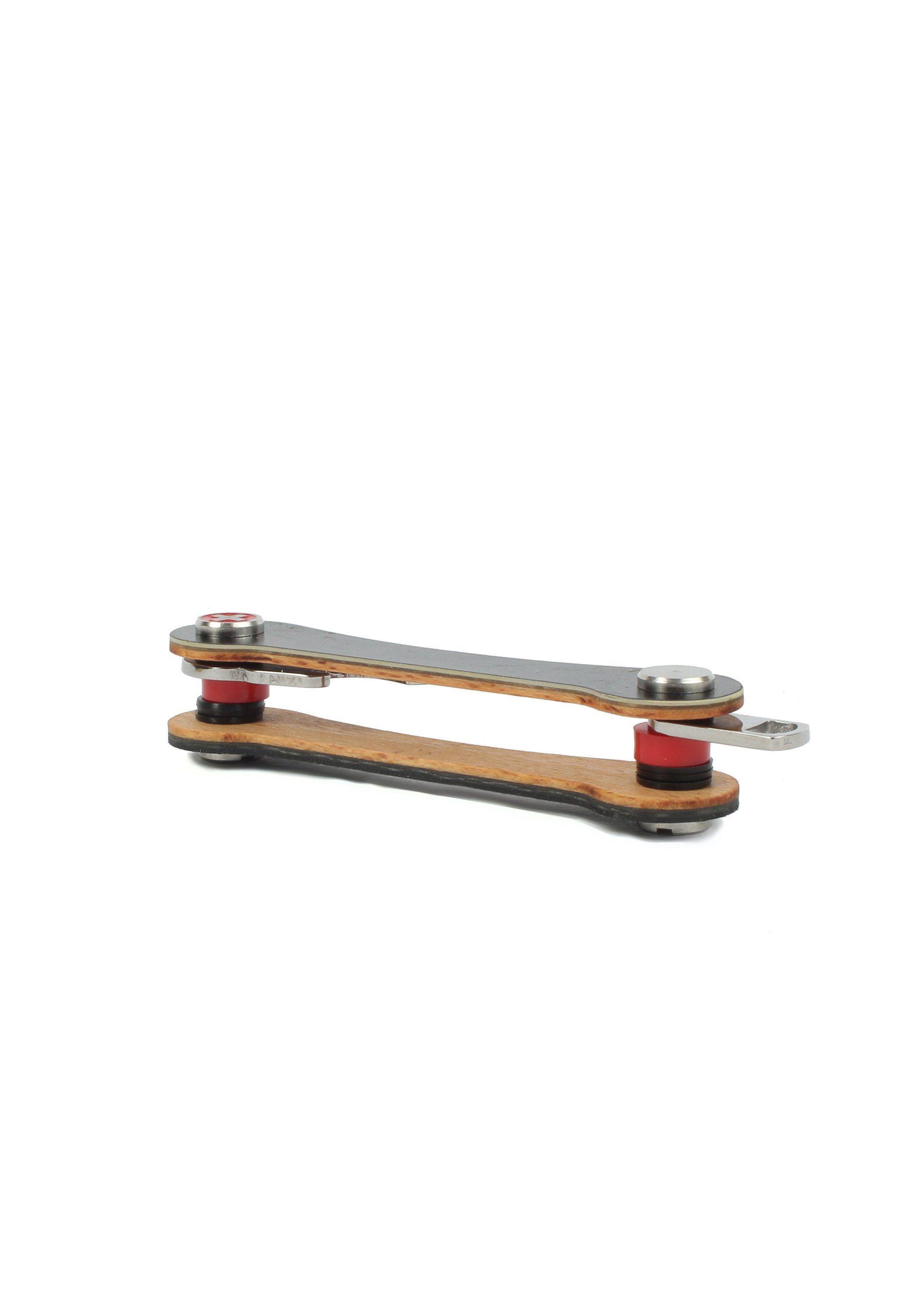 schwarz Schlüsselanhänger made Snowboard-Ski keycabins SWISS S1,
