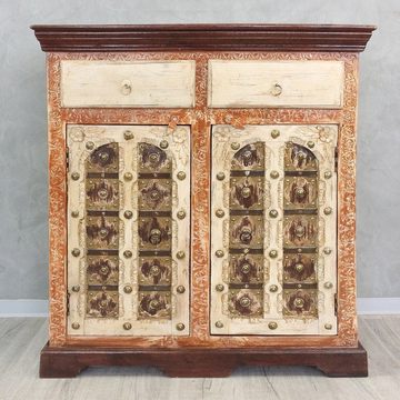 Oriental Galerie Mehrzweckschrank Sideboard Kommode Schrank Antik Massiv Indien 90 cm