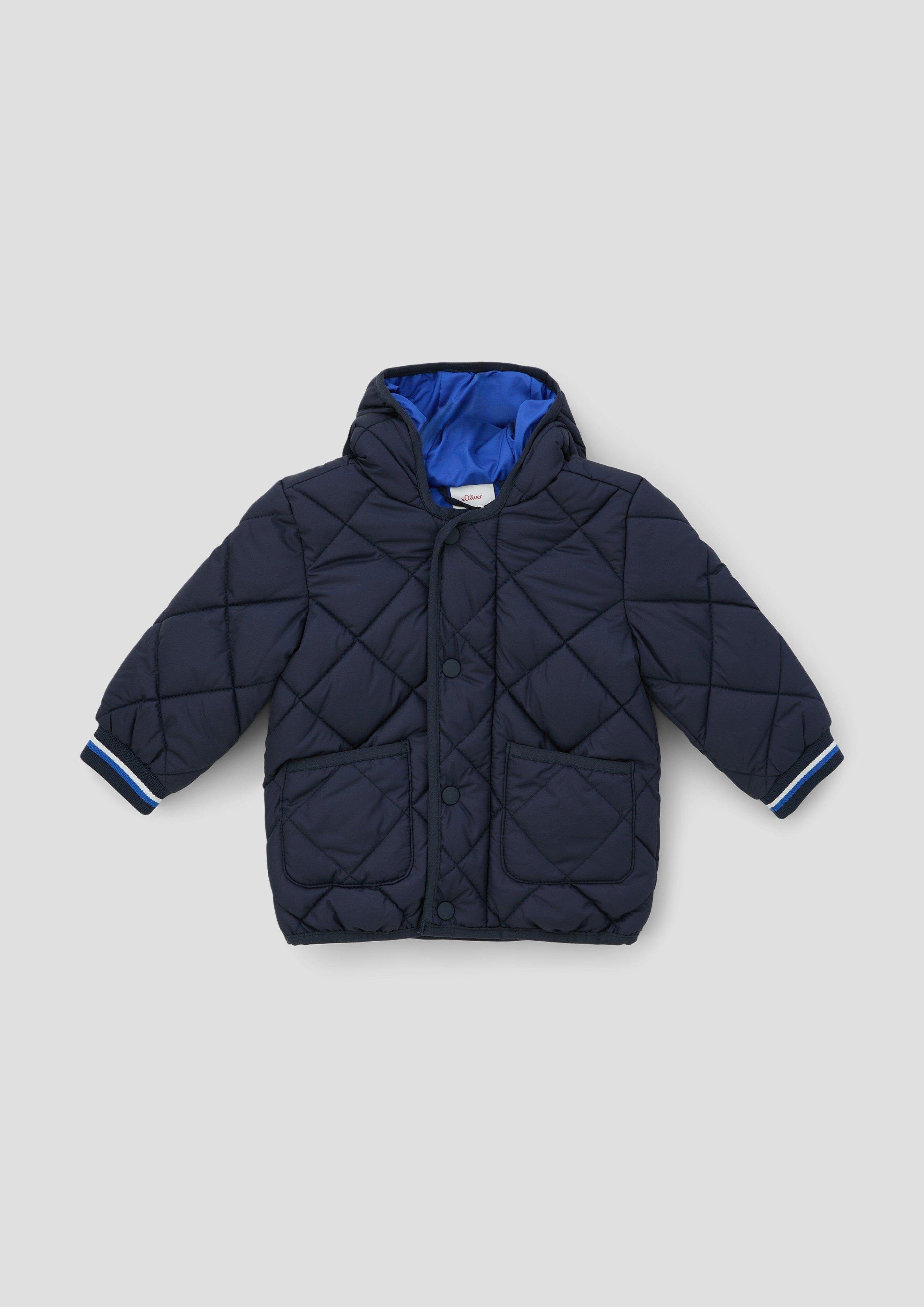 Paspel Kapuze mit Steppjacke Öhrchen an s.Oliver navy Outdoorjacke