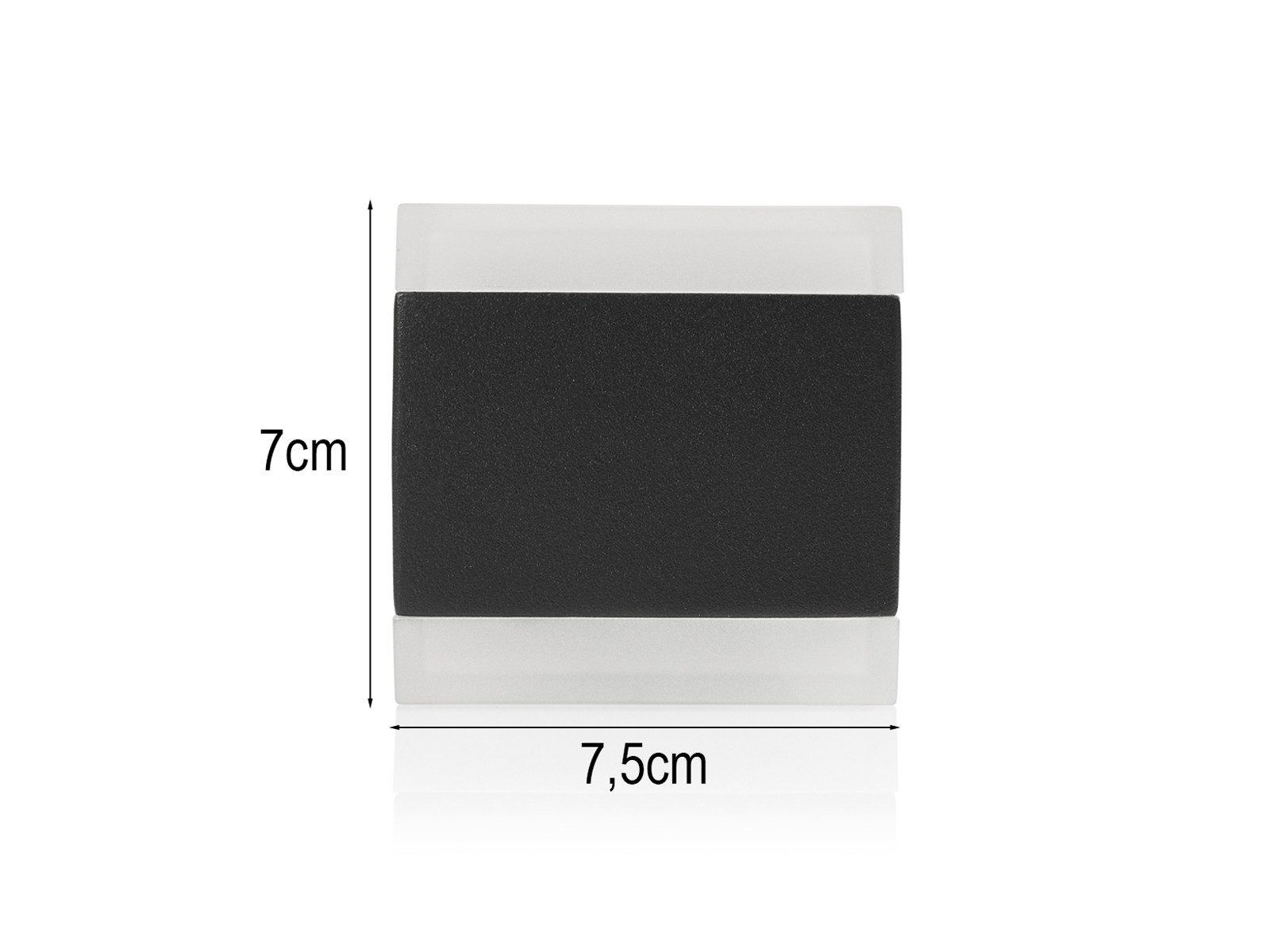 smartwares LED Außen-Wandleuchte 2er Set Up and Down Light, 7,5x7cm, LED fest integriert, Warmweiß, Fassadenbeleuchtung Hausbeleuchtung klein-e Außen-leuchten Haustür