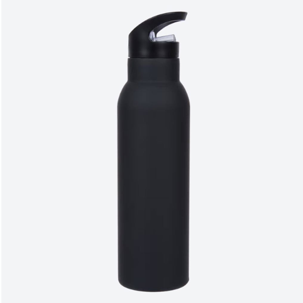 ZD Trading Trinkflasche Edelstahl Sportflasche Doppelwand 500 ml Trinkflasche mit Trinkhalm