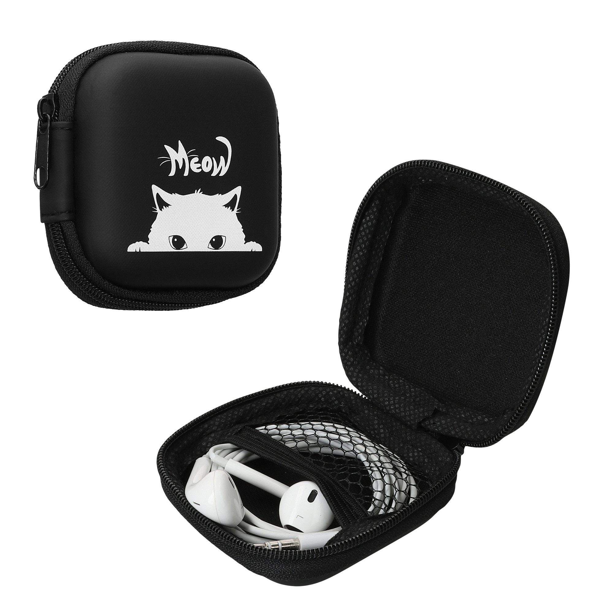 kwmobile Kopfhörer-Schutzhülle In-Ear Kopfhörer Tasche, In Ear Headphones Schutztasche - Earphones Etui Case für Kopfhörer
