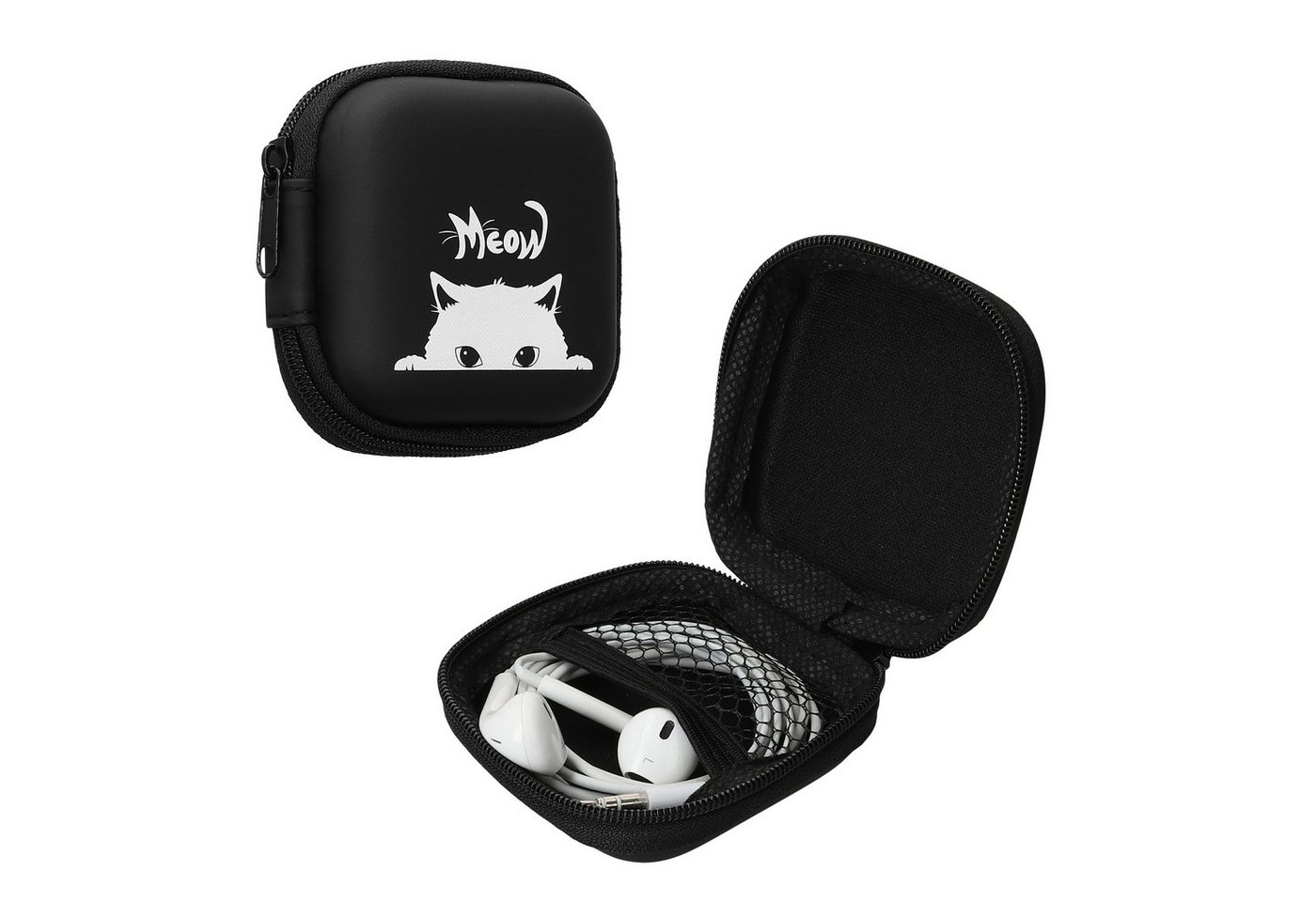 kwmobile Kopfhörer-Schutzhülle In-Ear Kopfhörer Tasche, In Ear Headphones Schutztasche - Earphones Etui Case für Kopfhörer