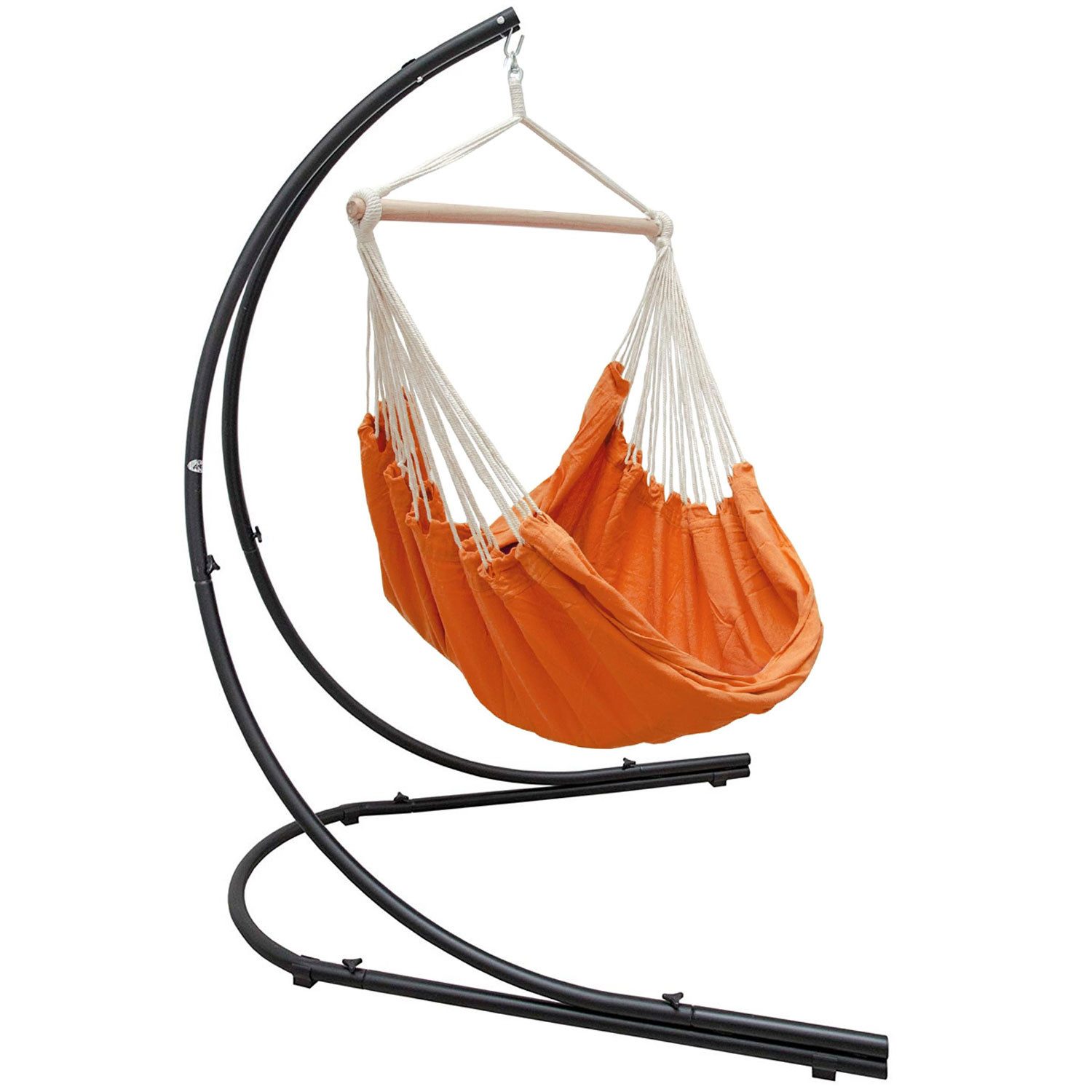 AMANKA Hängestuhl Hängestuhlgestell HSG-153 mit Hängestuhl HMG-40, 185 x 130 cm Hängesitz für Kinder und Erwachsene - 360° Relaxsessel