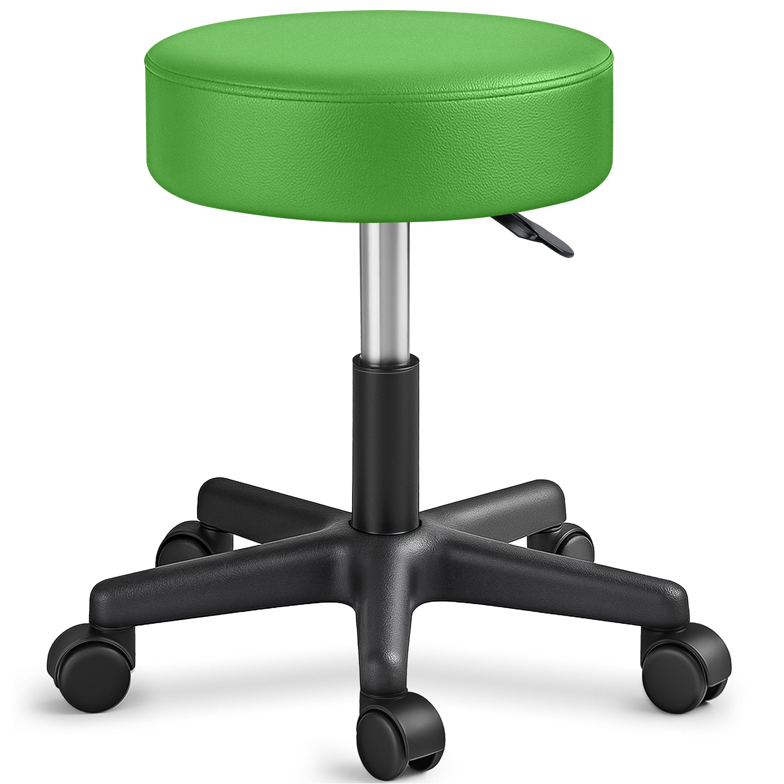 TRESKO Drehhocker Rollhocker höhenverstellbar, 10 cm Dicke Polsterung, Arbe günstig online kaufen