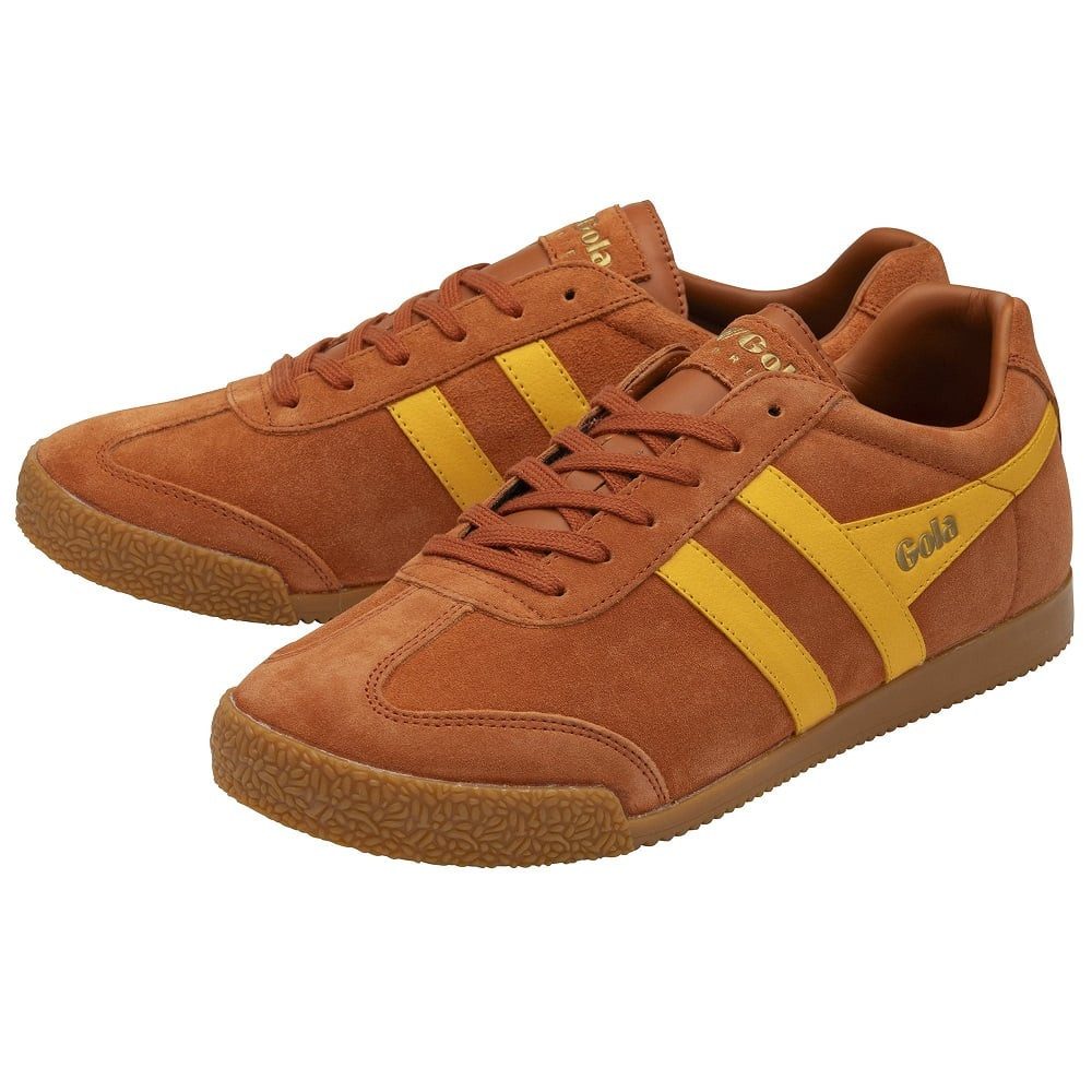 Gola Harrier Suede-Leder 2024 orange/sonnengelb Herren Sneaker