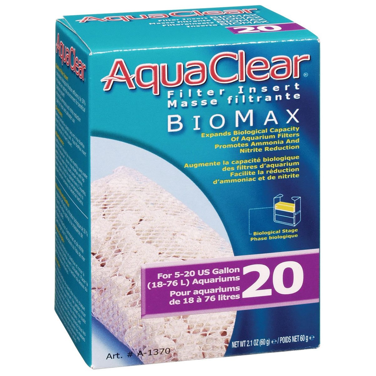 Aquariumfilter Biomax Filtereinsatz für AquaClear Außenfilter