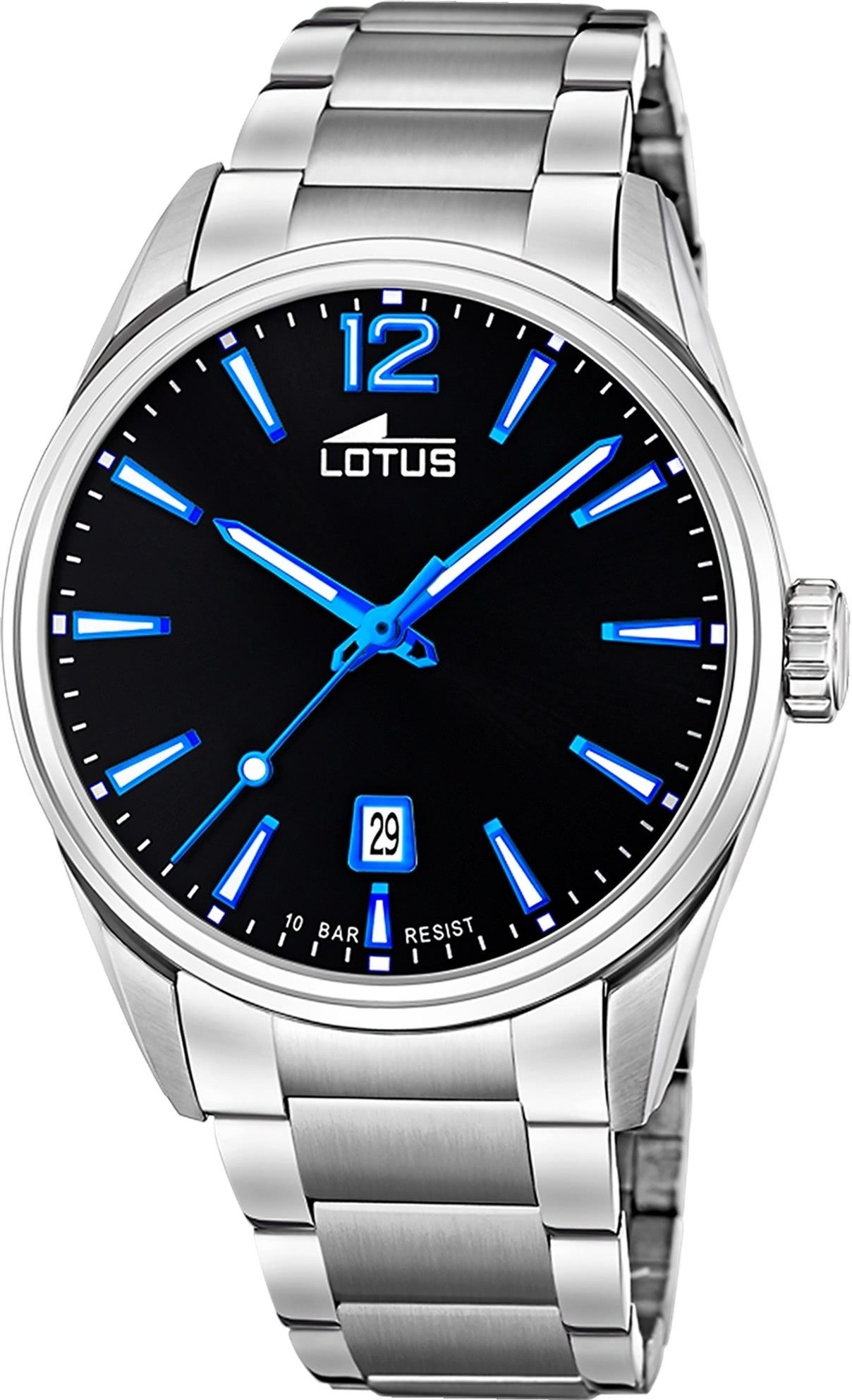 Lotus Chronograph Lotus Herrenuhr Edelstahl silber günstig online kaufen