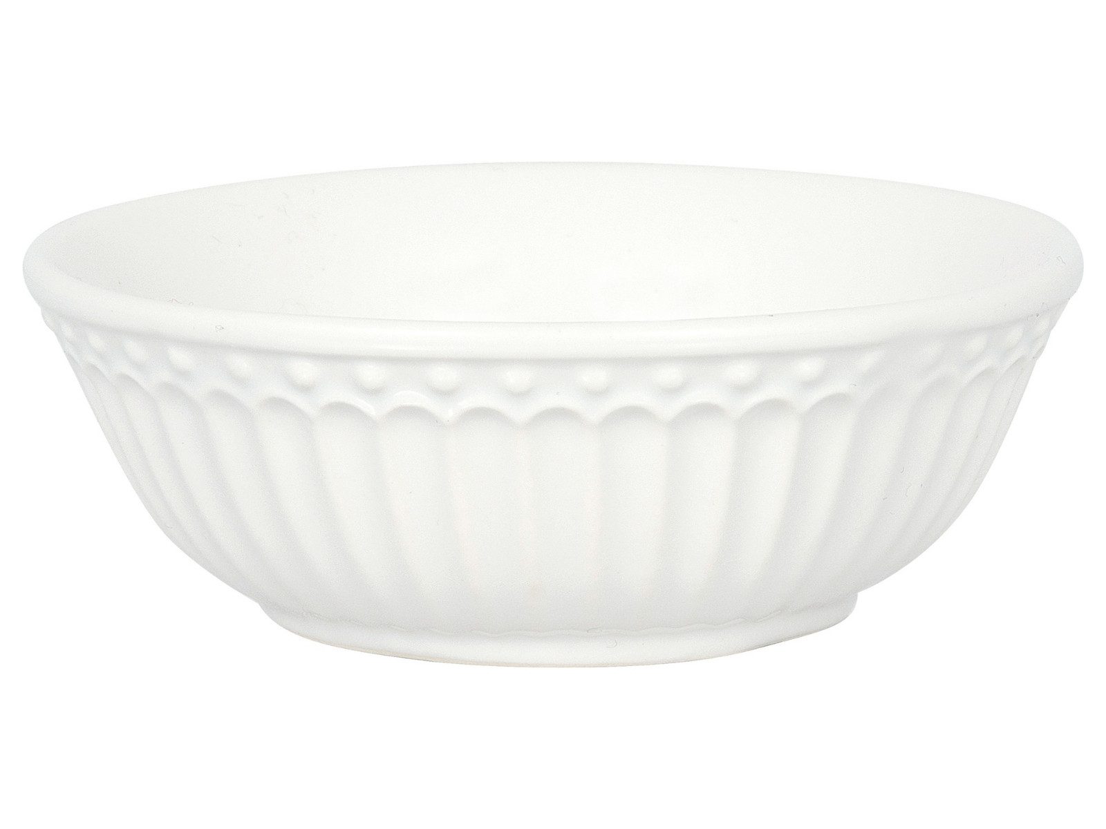 Greengate Schale Alice Sojaschale white 9cm, Steingut, (Schalen & Schüsseln)