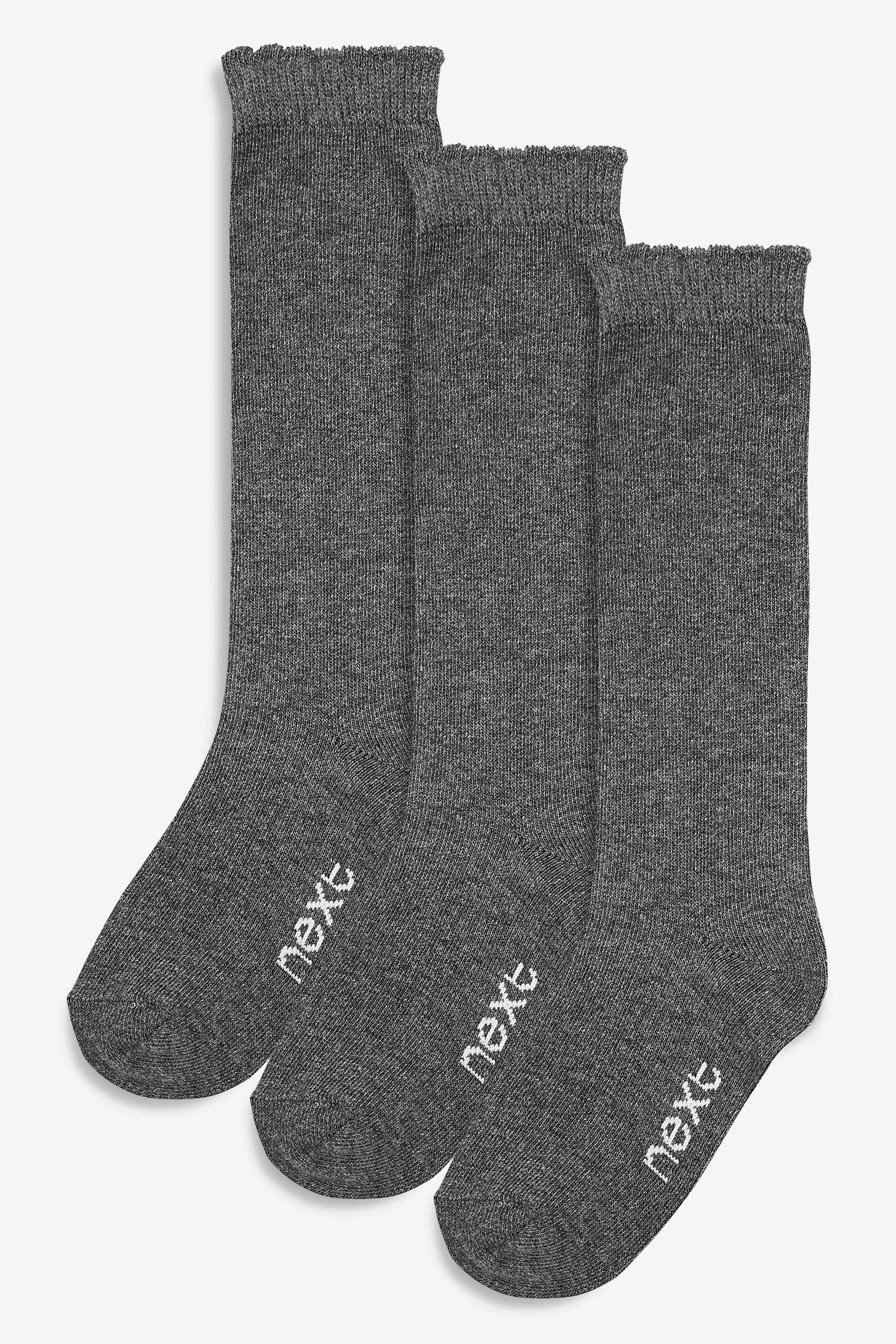 Next Socken Kniestrümpfe mit hohem Baumwollanteil, 3er-Pack (3-Paar), Mode  und Accessoires für die ganze Familie