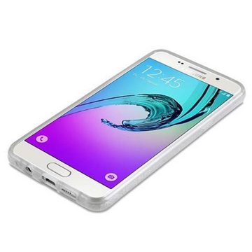 Cadorabo Handyhülle Samsung Galaxy A3 2016 Samsung Galaxy A3 2016, Flexible TPU Silikon Handy Schutzhülle - Hülle - mit Glitzer