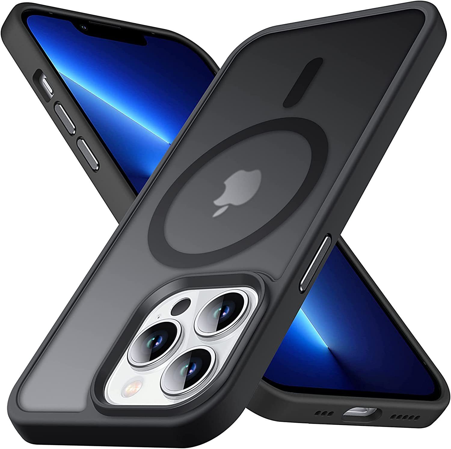 GelldG Handyhülle Hülle Kompatibel mit iPhone 13 Pro, Magnetisches  Kabelloses Laden