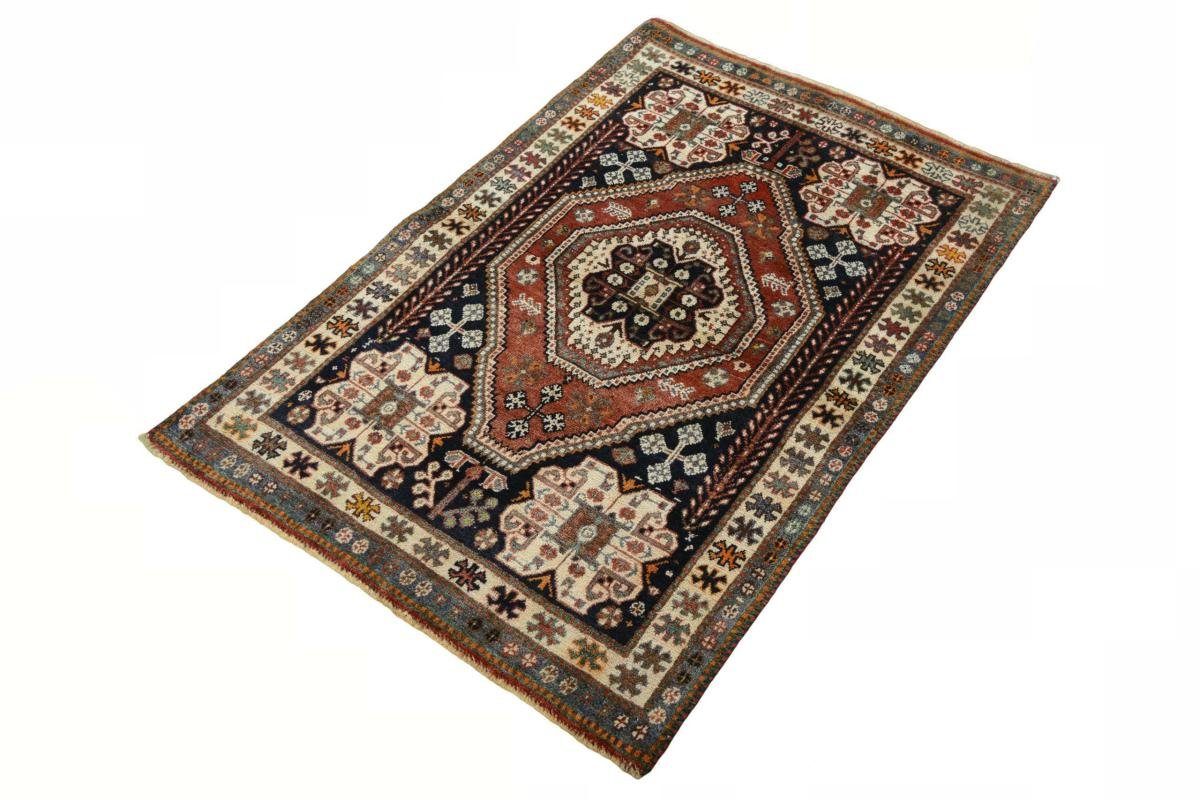 Orientteppich Shiraz 100x144 Handgeknüpfter rechteckig, Höhe: Perserteppich, 10 Orientteppich Nain / mm Trading