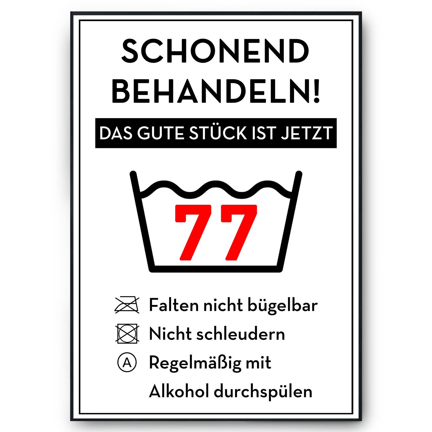 Tigerlino Poster Geburtstag Geschenk Urkunde Lustig günstig online kaufen