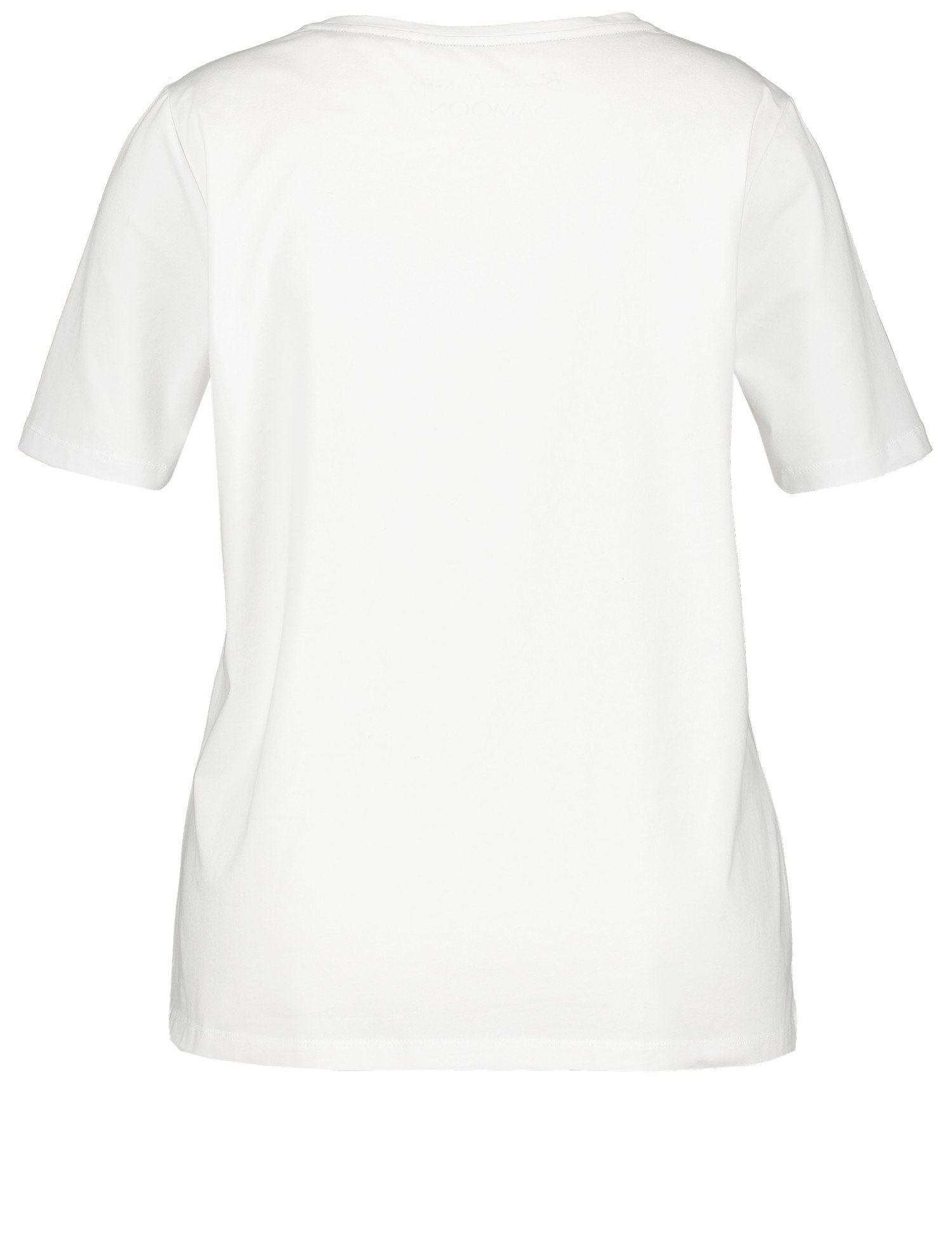 T-Shirt Kurzarmshirt Samoon Herz-Print mit