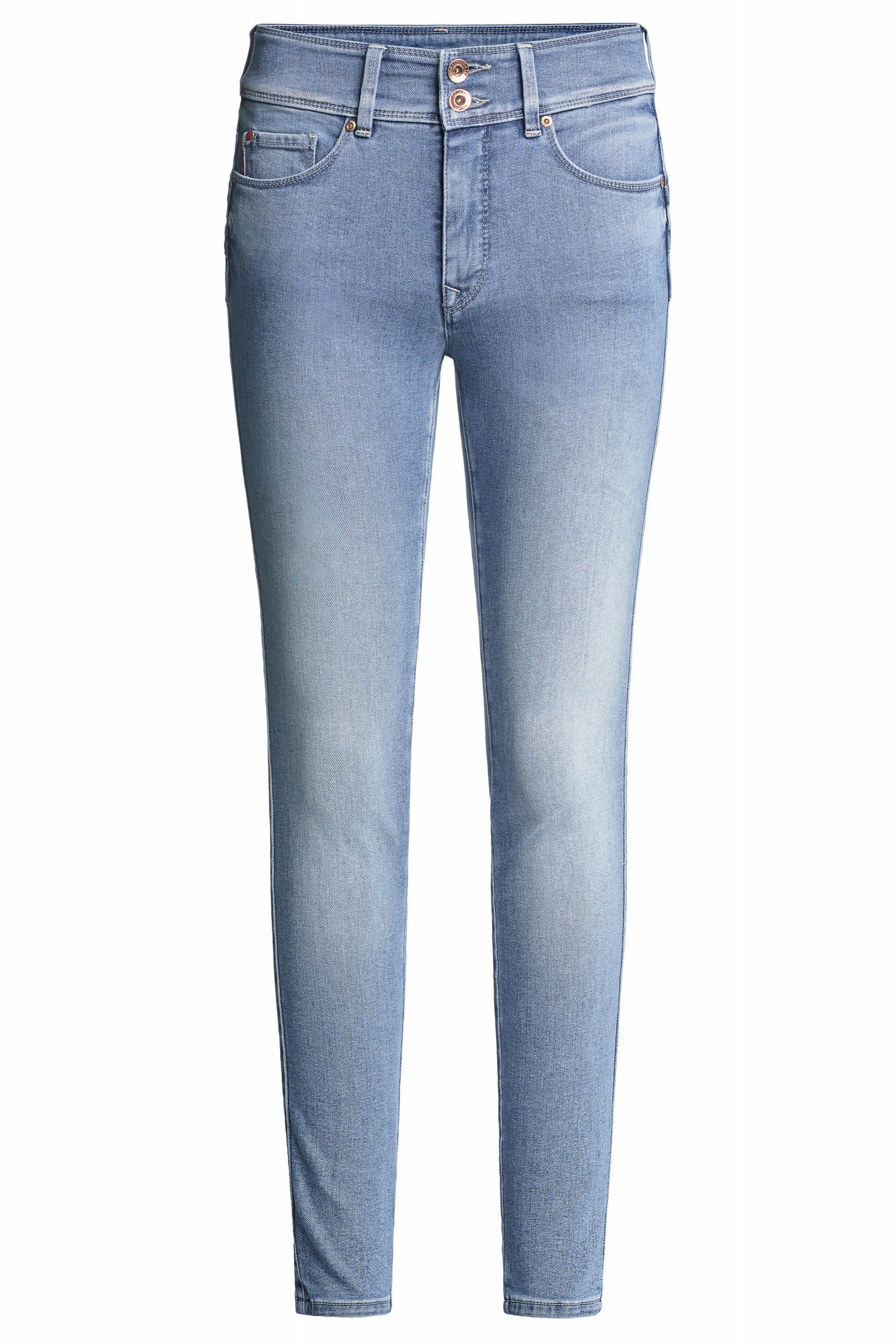 Stretch-Jeans SALSA JEANS SECRET PUSH IN SKINNY CAPRI light blue used 124727.8502