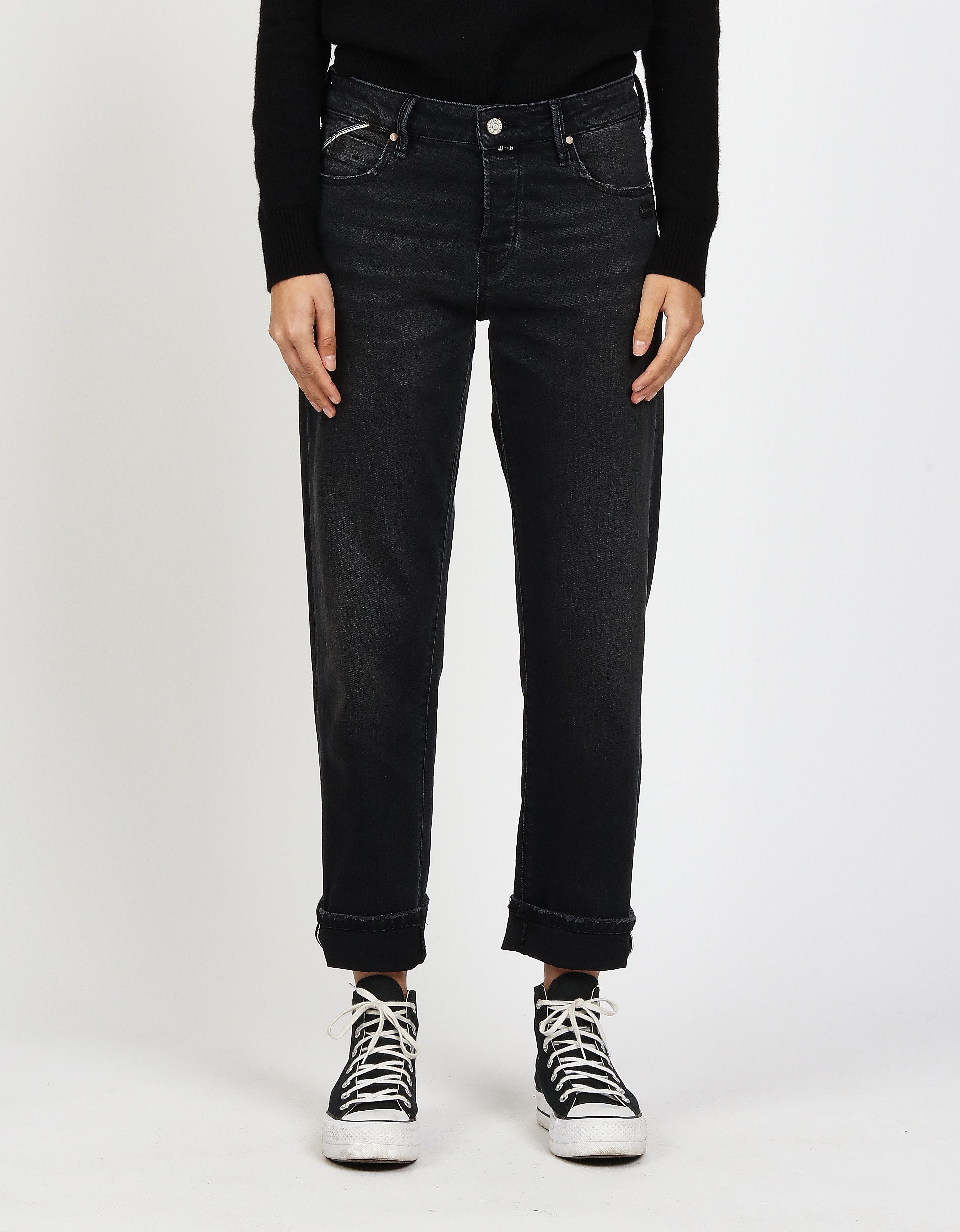 GANG Straight-Jeans 94THELMA mit Detail oberhalb günstig online kaufen
