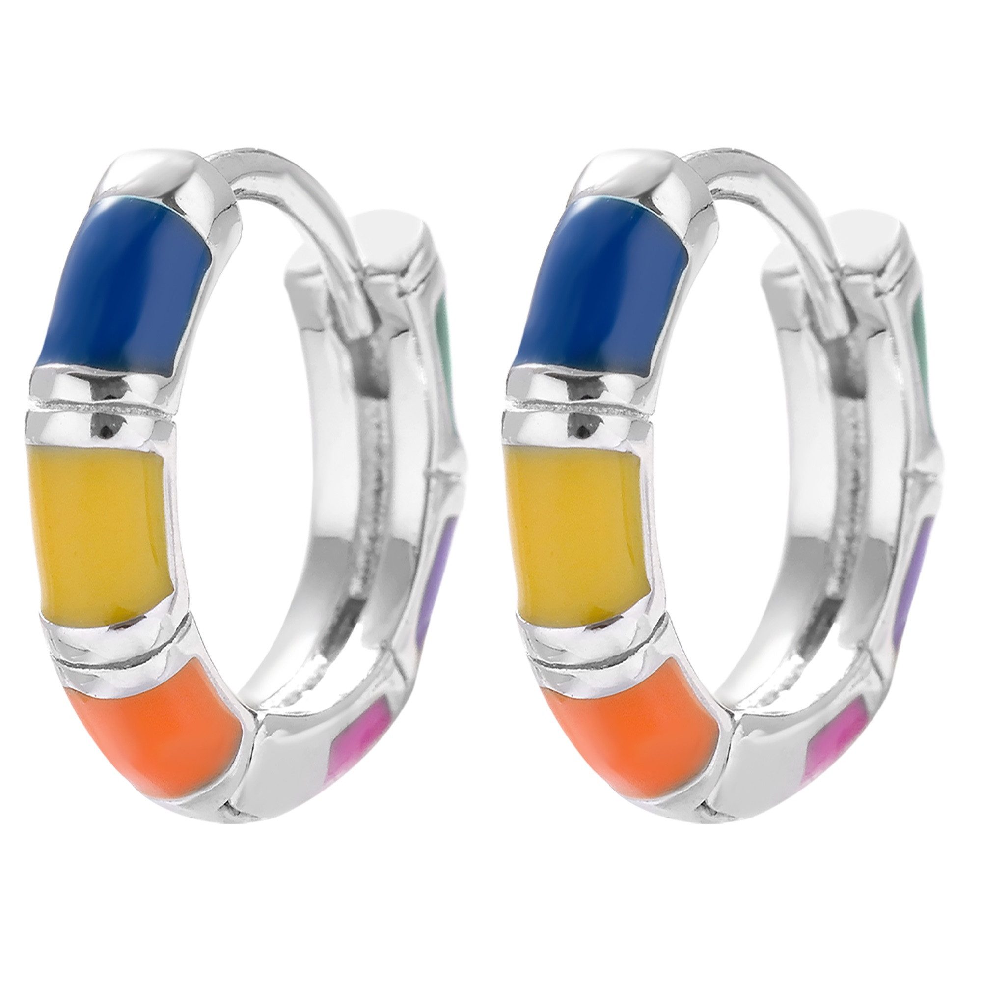 Adelia´s Paar Ohrhänger Damen Ohrstecker aus 925 Sterling Silber Ø 9.5 mm - Ø 9.5 mm