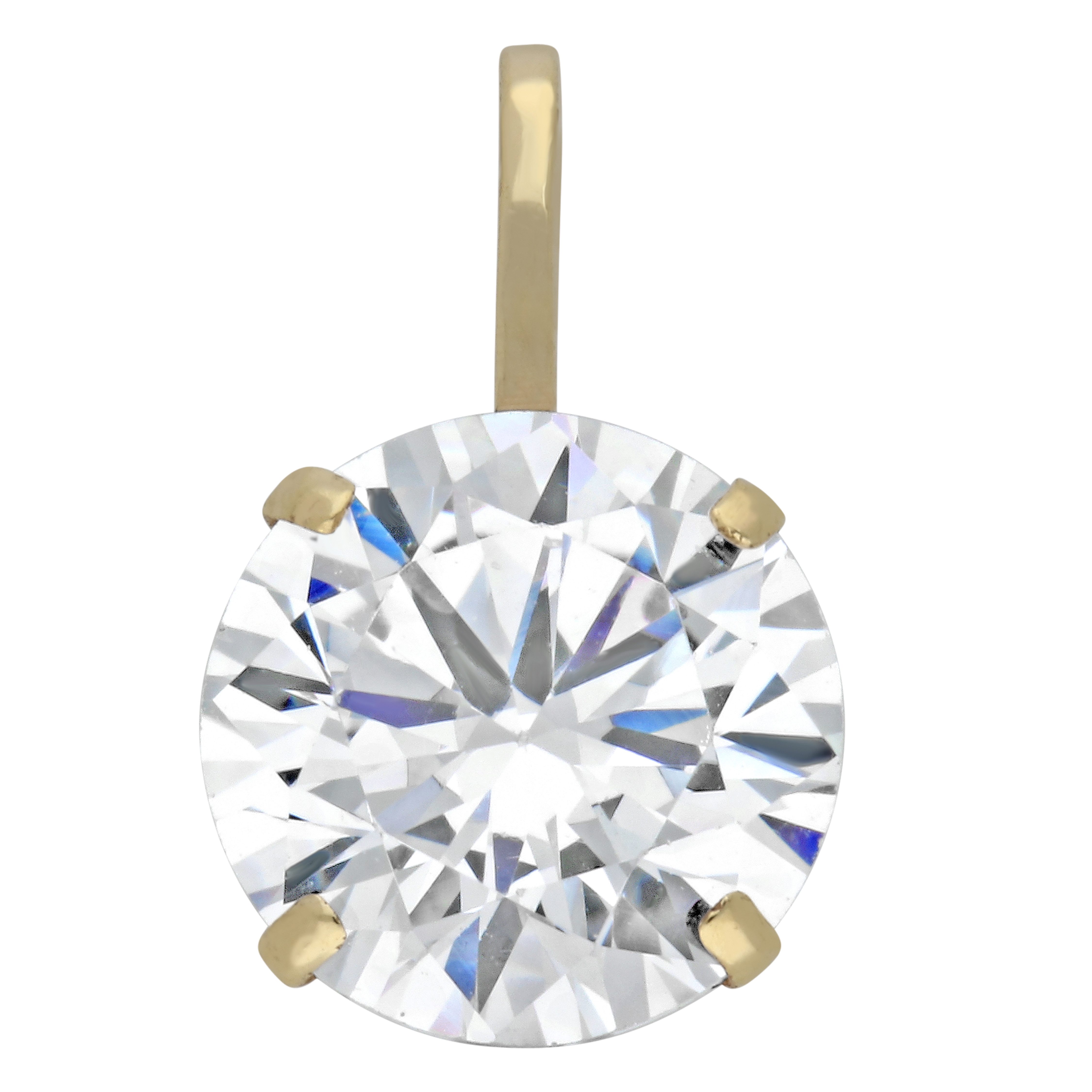 Kettenanhänger Schmuck Geschenk Gold 375 Halsschmuck Anhänger Solitär
