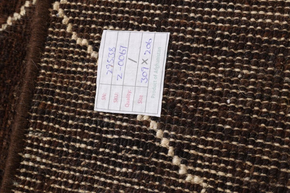 Moderner Orientteppich Handgeknüpfter Nain Maroccan 206x309 Orientteppich, Berber rechteckig, Trading, Höhe: mm 20