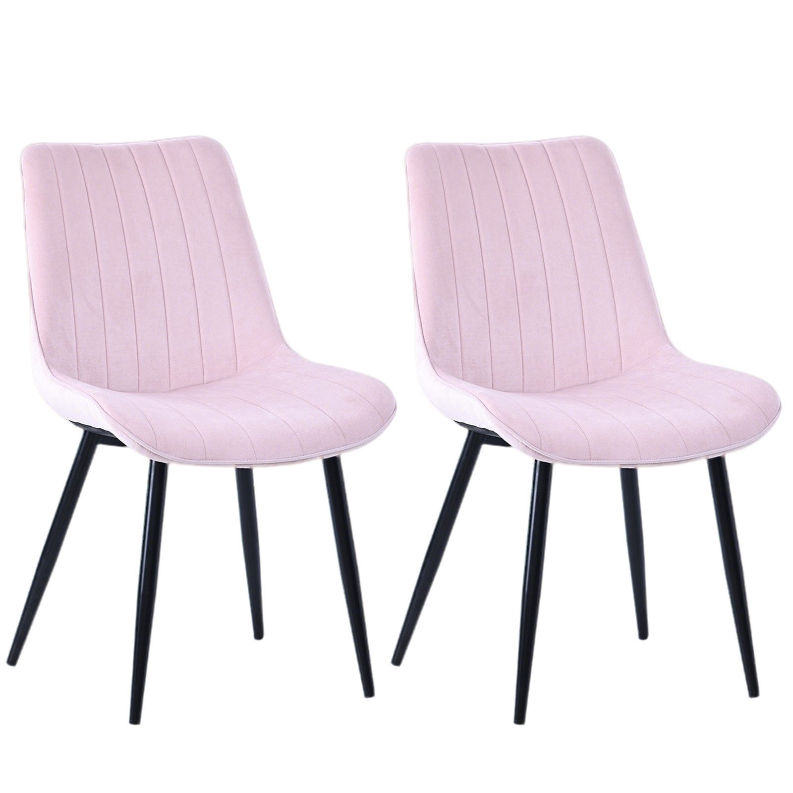 HOMAVO Esszimmerstuhl YZ1 STUHL-SET 2 Stück in Stoff oder Kunstleder – modern & gepolstert (2Set)