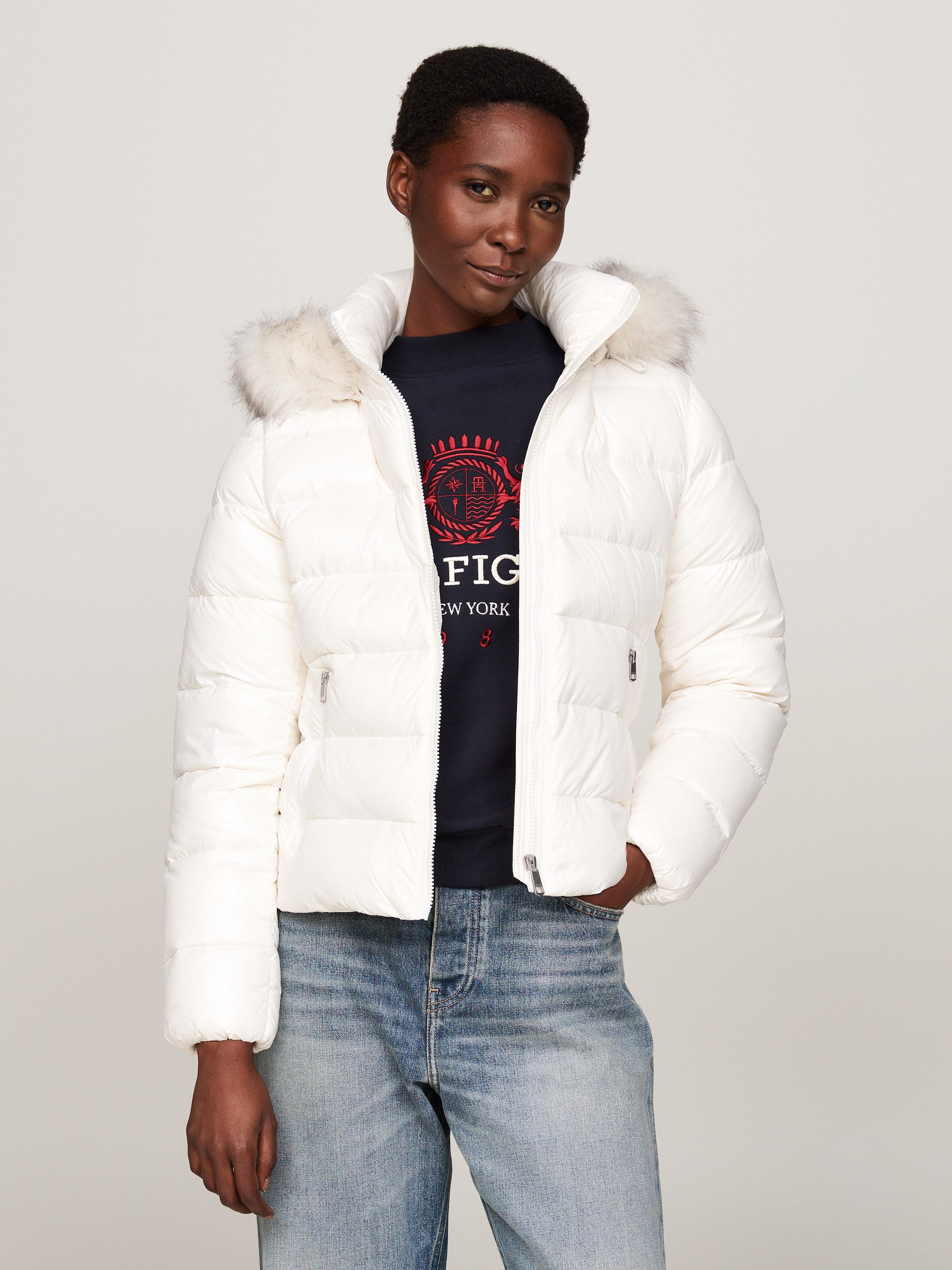 Tommy Hilfiger Steppjacke mit Logoprägung günstig online kaufen