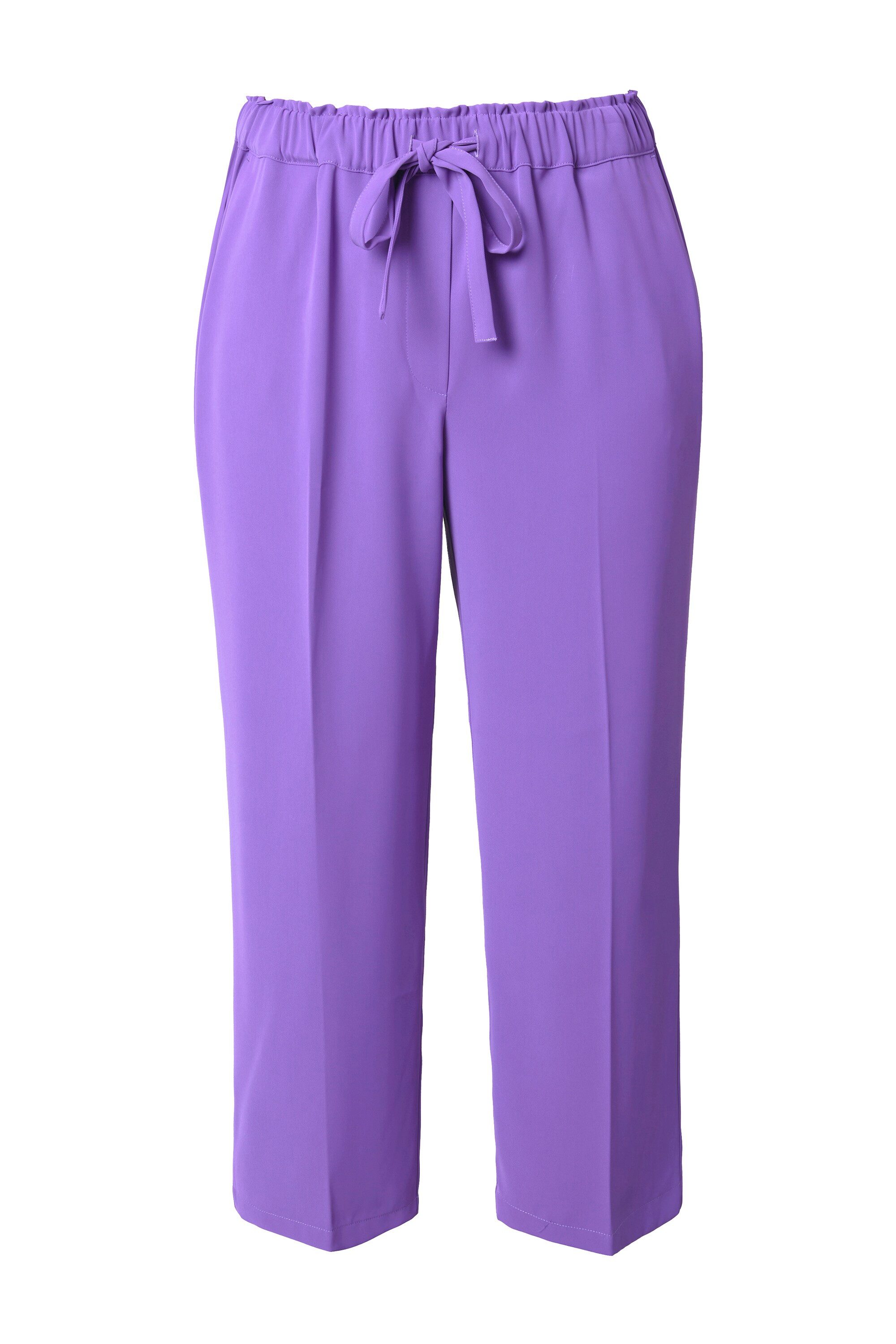 Ulla Popken Schlupfhose 7/8-Hose Bügelfalten Elastikbund günstig online kaufen