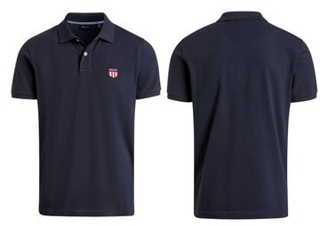 Gant Poloshirt Polohemd Poloshirt Retro Shield Pique Logo Hemd T-shirt Top