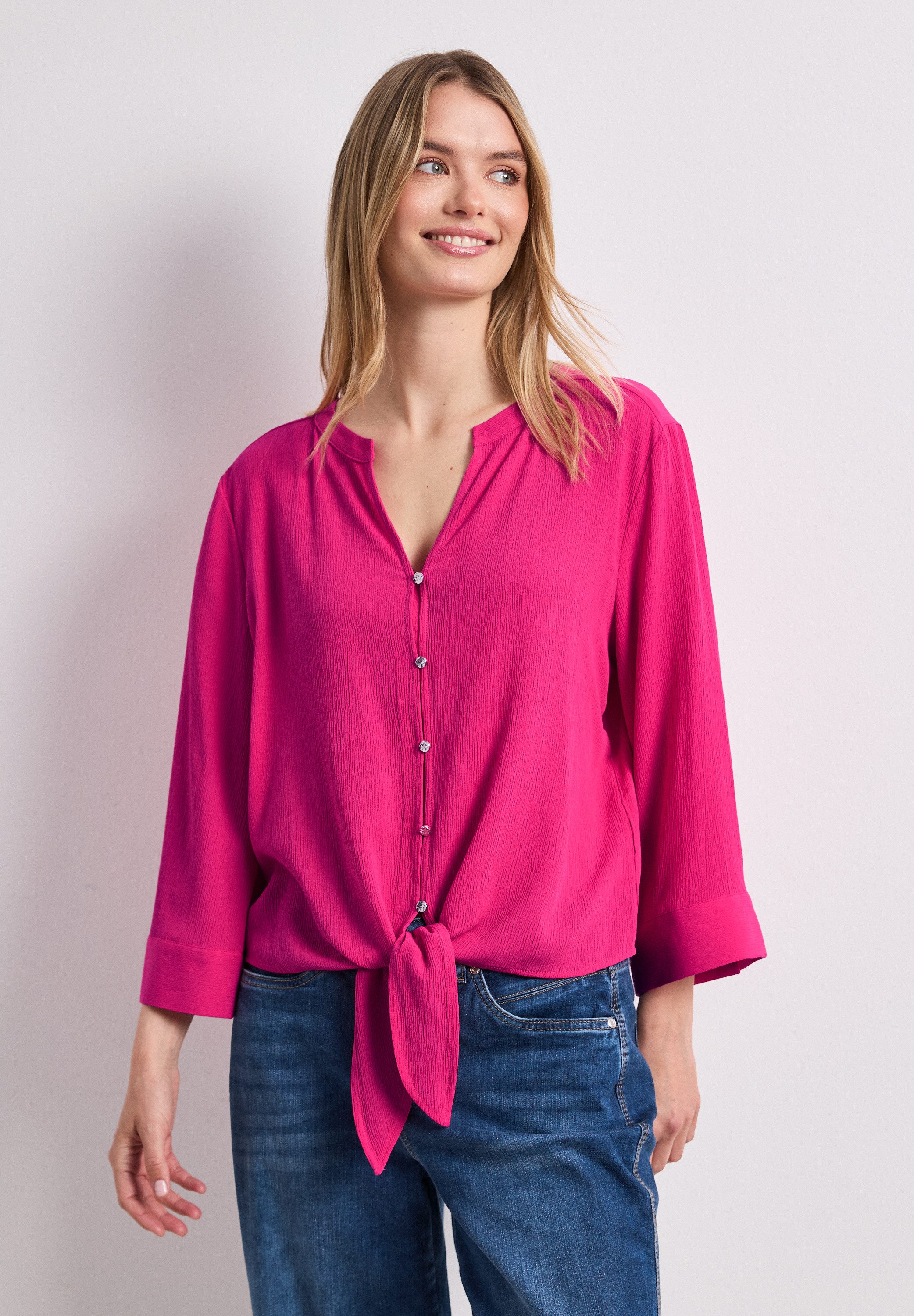 STREET ONE Klassische Bluse mit 3/4 Ärmeln