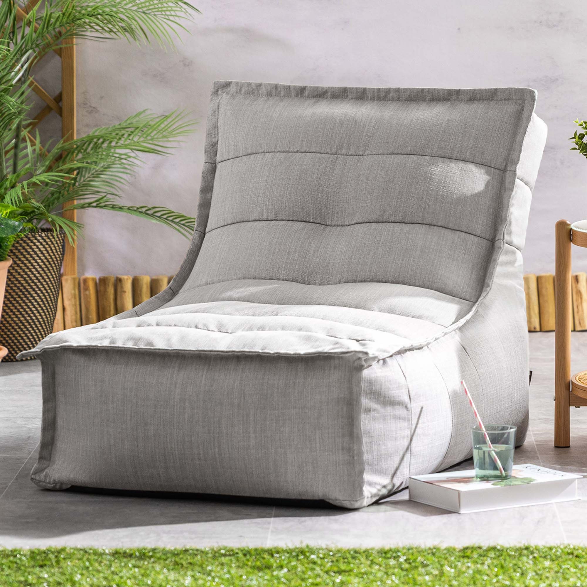 icon Sitzsack Outdoor Liege „Dolce", 75x75x96cm, Made in Germany, UV-beständig, wetterfest
