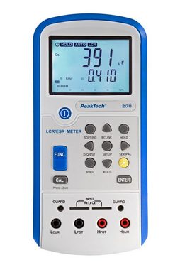 PeakTech Multimeter PeakTech P 2170: LCR-/ESR-Meter, 100 Hz - 100 kHz, mit USB, (1 St)