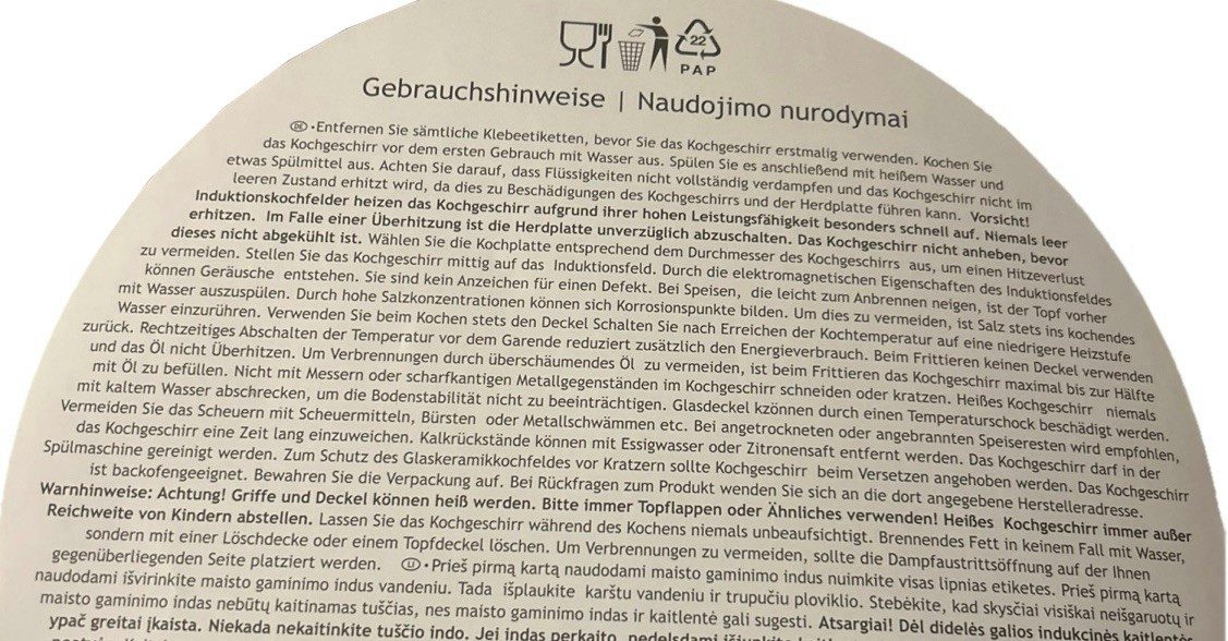 REWE Kochtopf Edelstahl Kochtopf Topf Suppentopf mit Glasdeckel Ø 24cm 6 Liter, Edelstahl