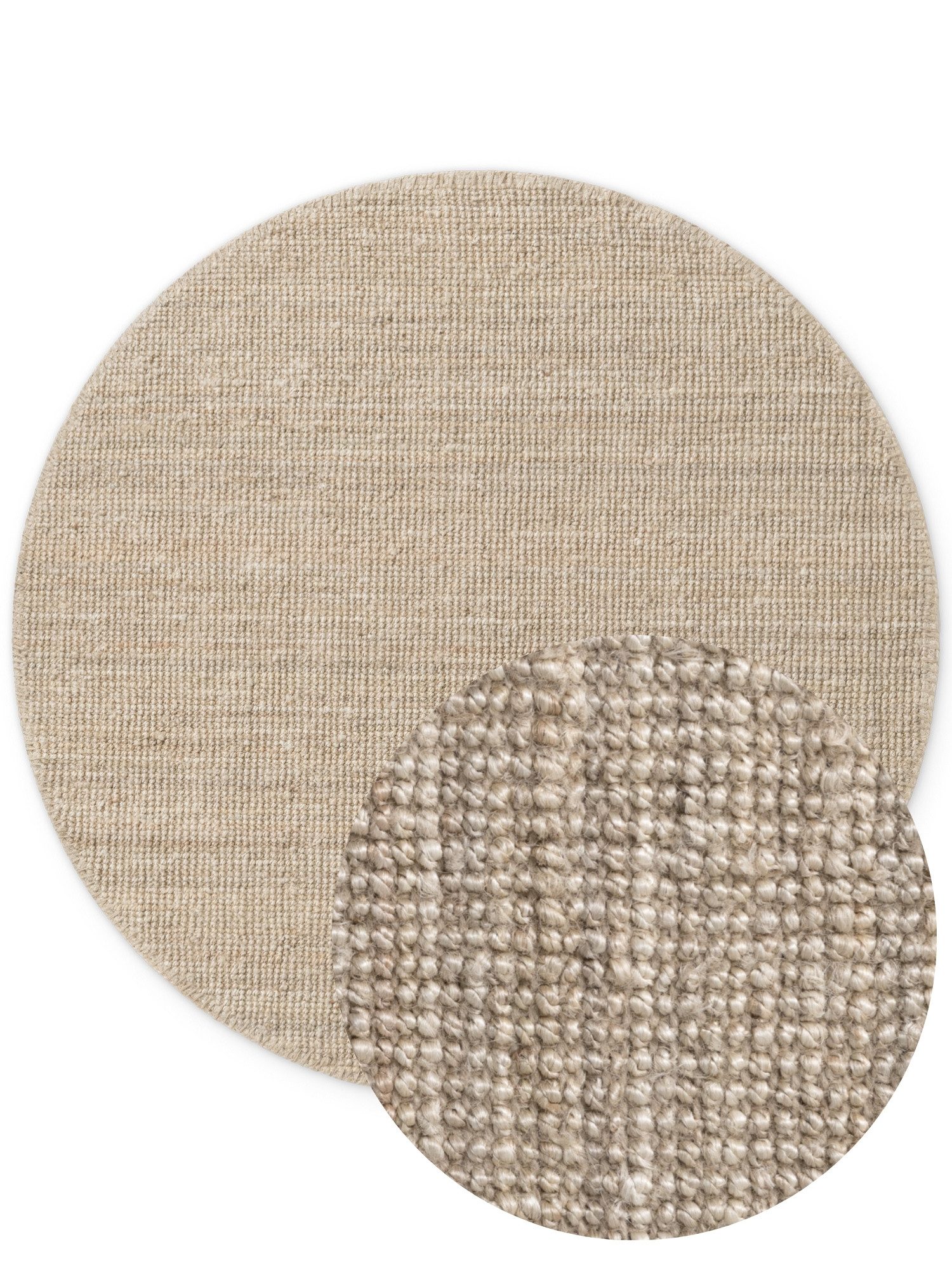HANSE Home Teppich Jaipur Juteteppich, als Läufer und in Rund, rund, Höhe: 10 mm, 100% Naturfaser, Wohnzimmer, Esszimmer, Schlafzimmer, GRS