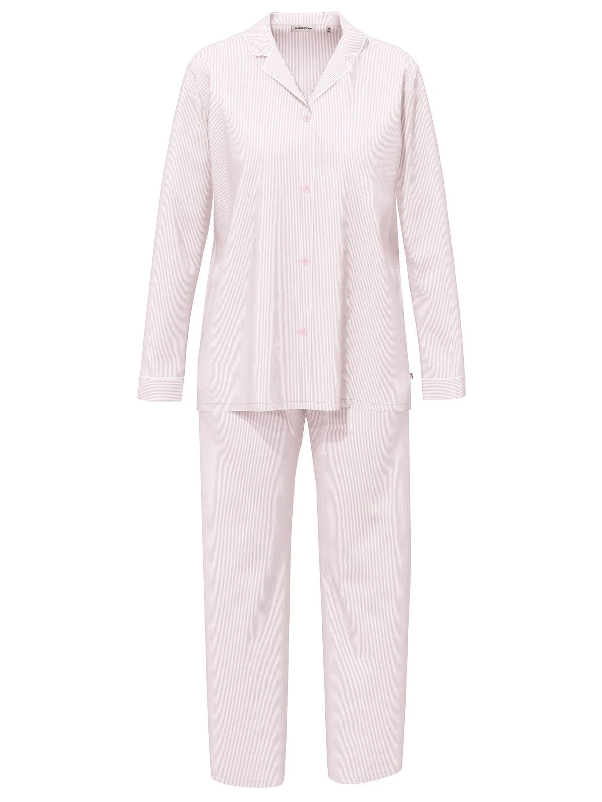 Seidensticker schwarze Rose Pyjama Damen Pyjama Set lang bodywear (Stück, 1 tlg) -